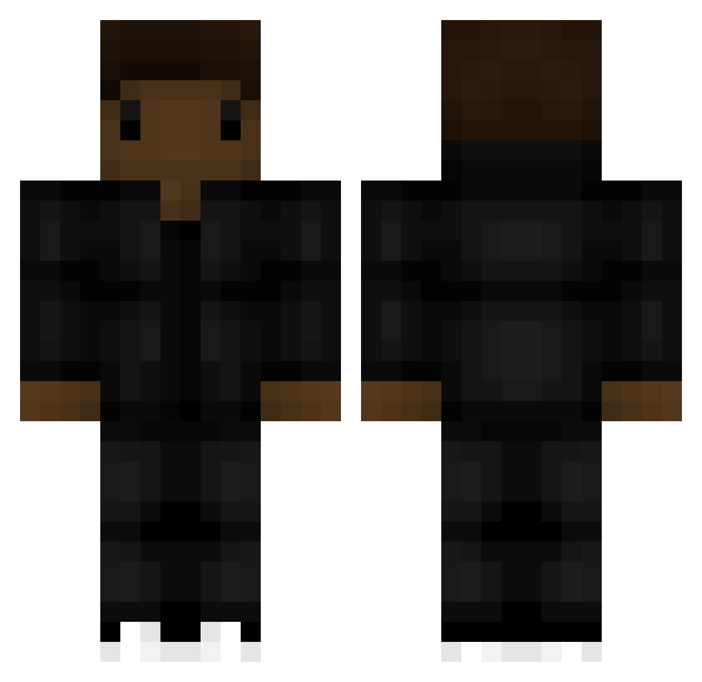 ChainsFr_Yt Minecraft skin, front and back view