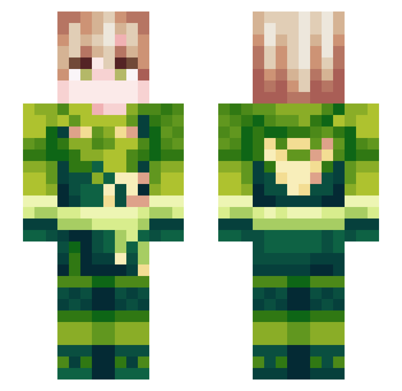 __M00ny__ Minecraft skin, front and back view