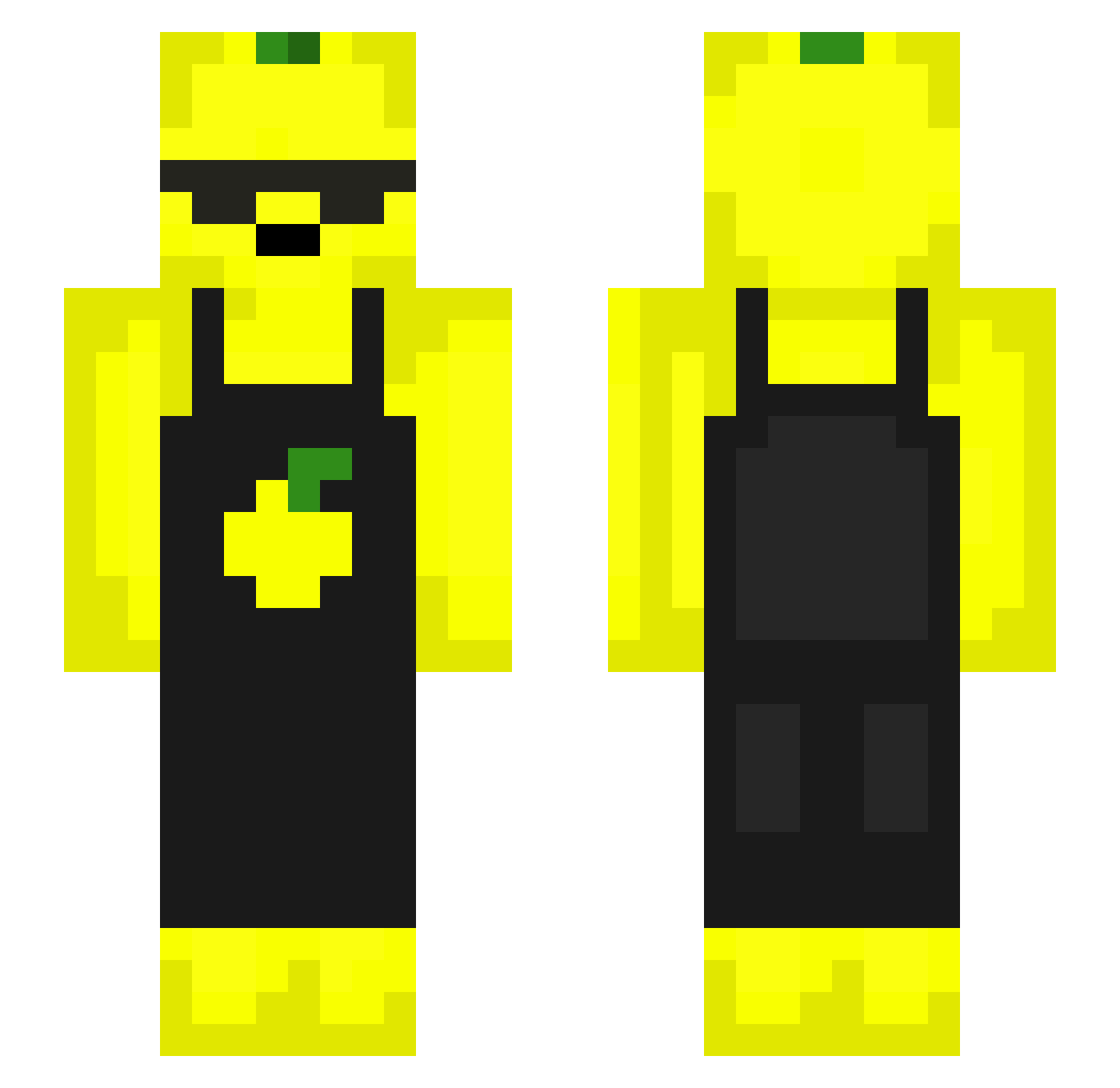 eumelMax Minecraft skin, front and back view