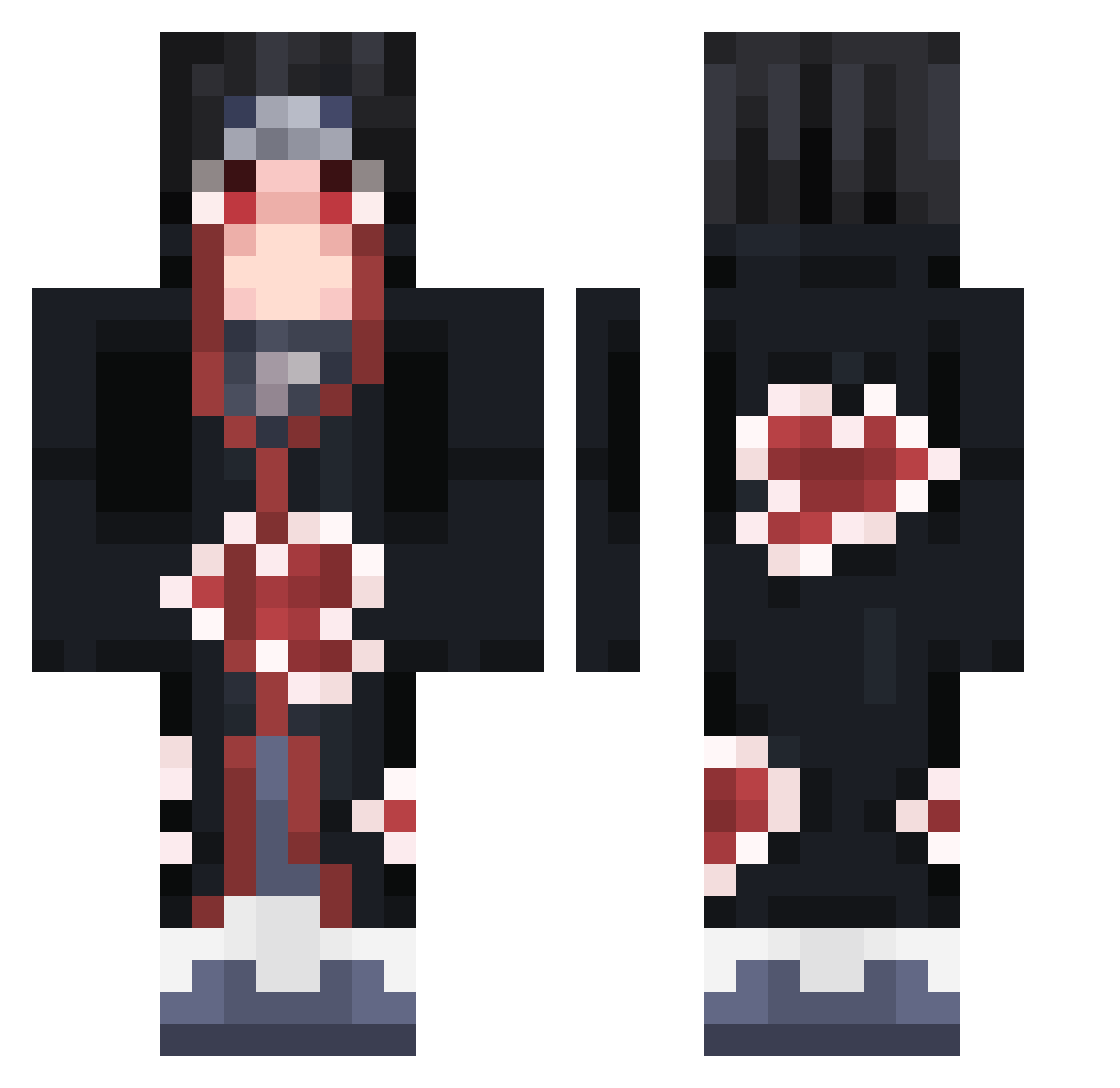 Pablitox3007 Minecraft skin, front and back view