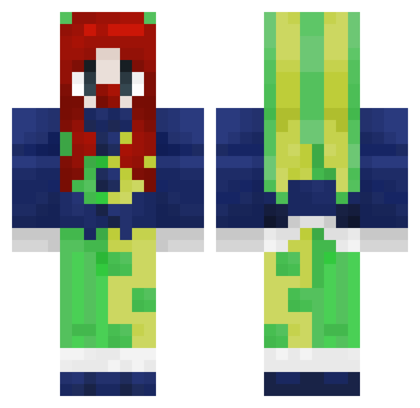 astrin_real Minecraft skin, front and back view