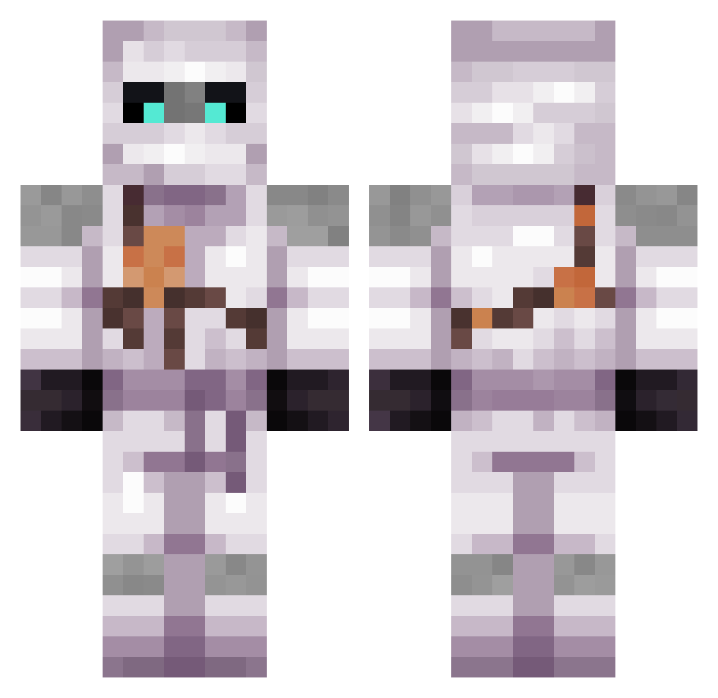 beri28 Minecraft skin, front and back view