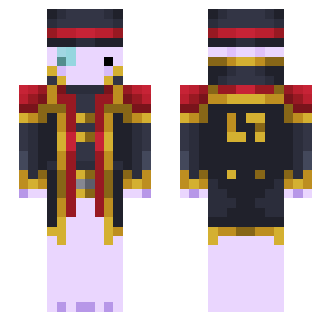 __Termix__ Minecraft skin, front and back view