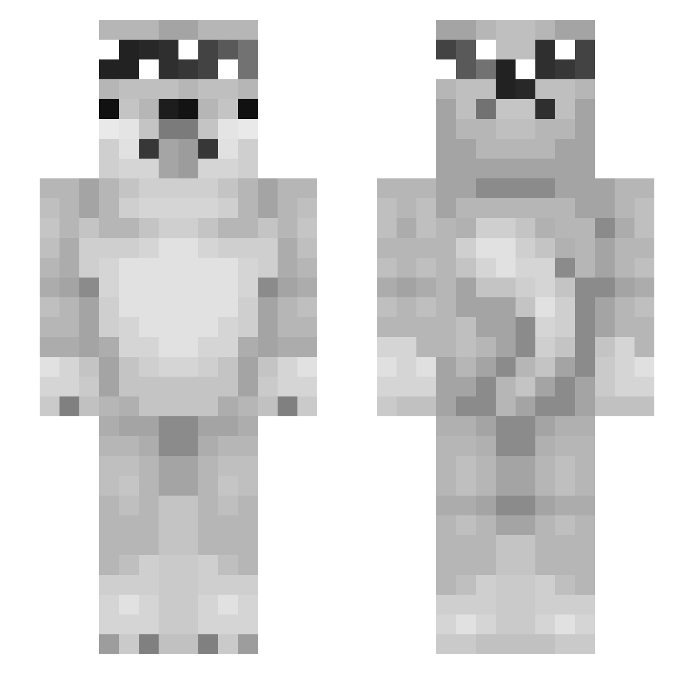 Heavy_ITItl Minecraft skin, front and back view