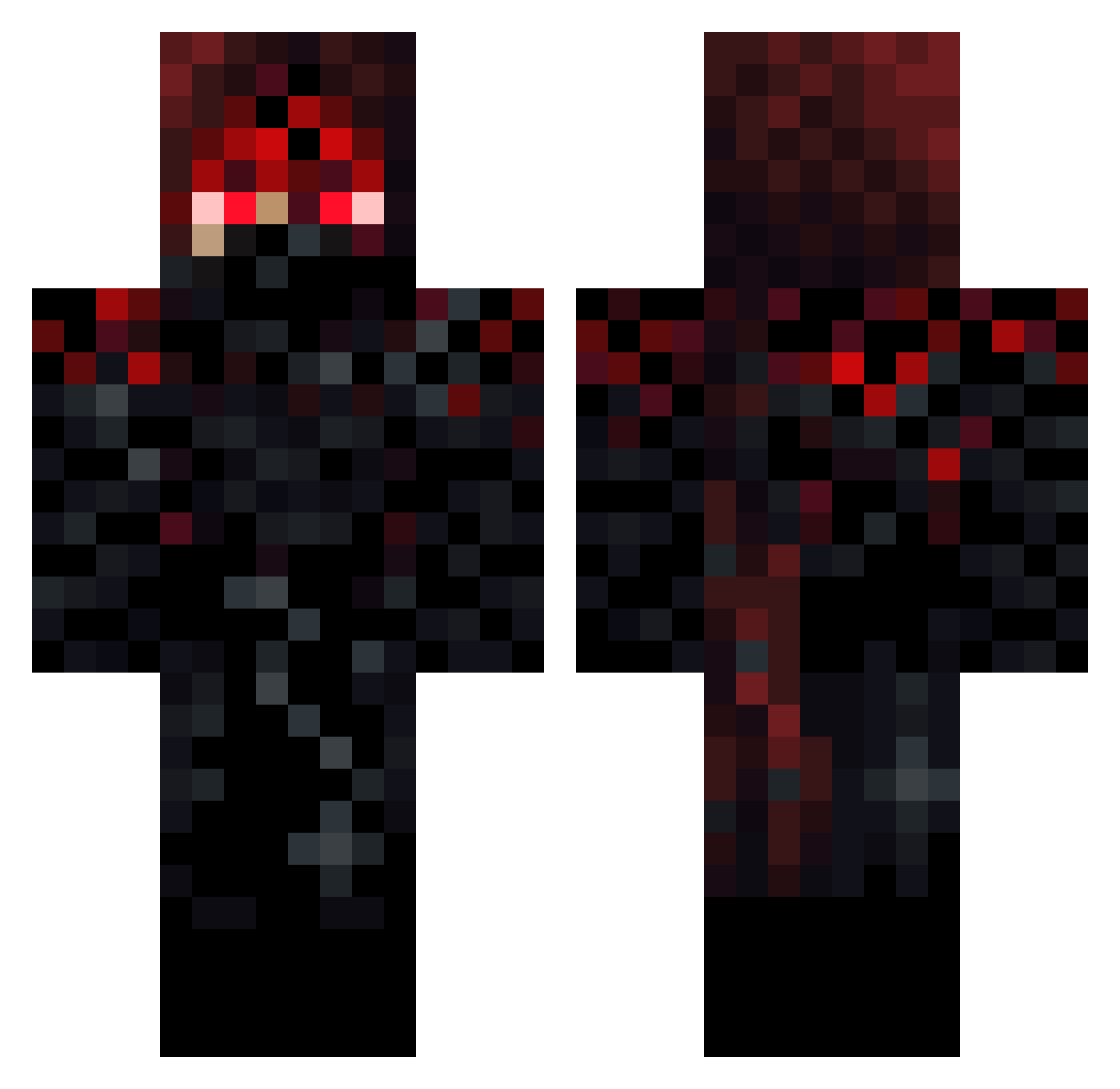 m0vahedi Minecraft skin, front and back view