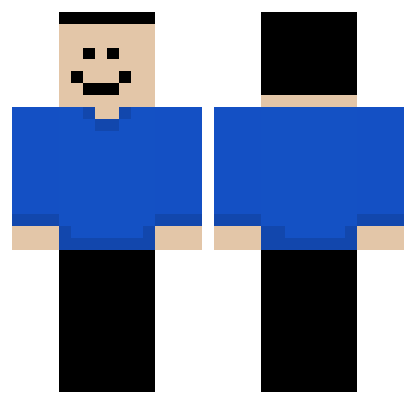 d4rm4x Minecraft skin, front and back view