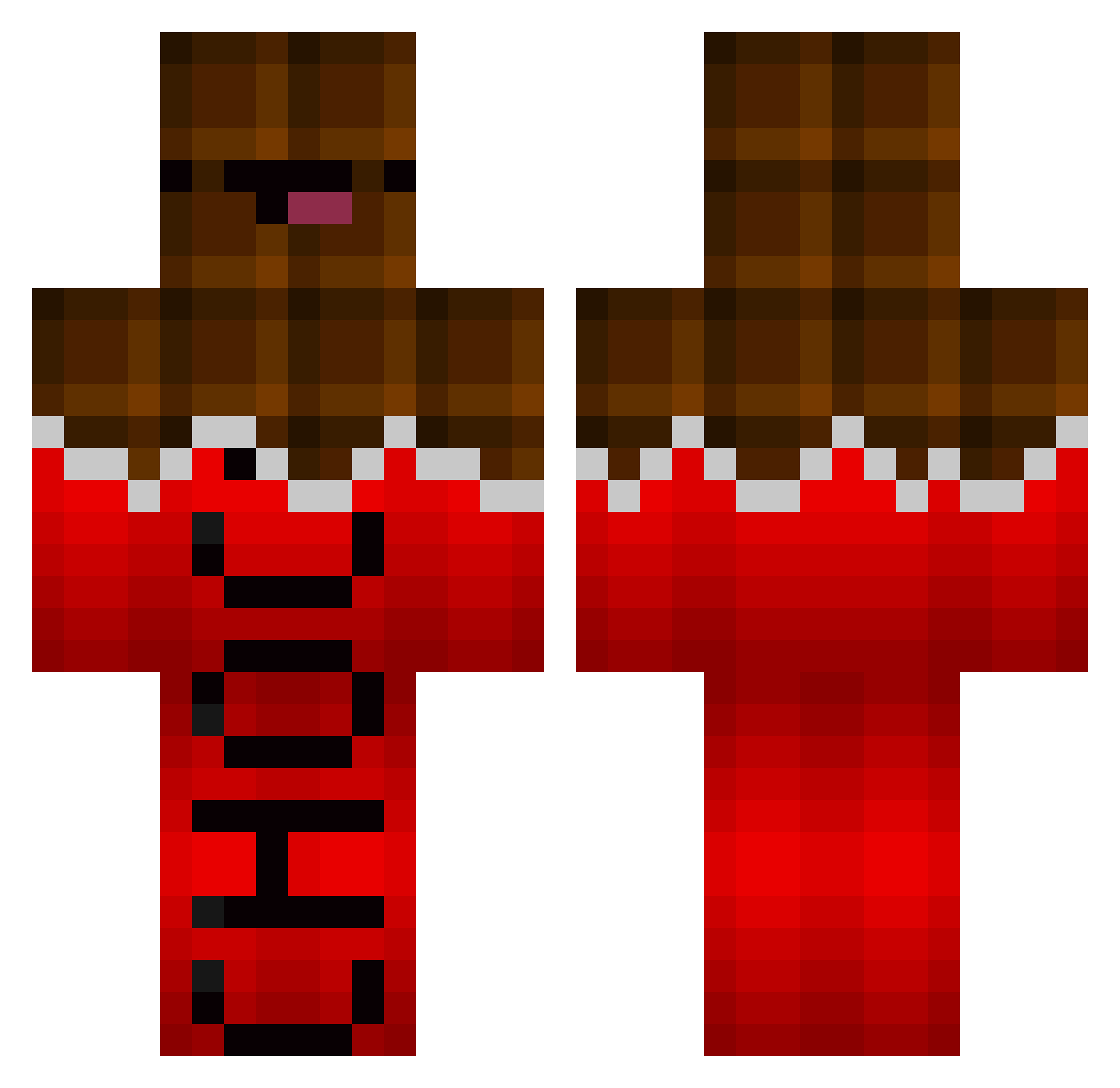 das_ist_gut Minecraft skin, front and back view