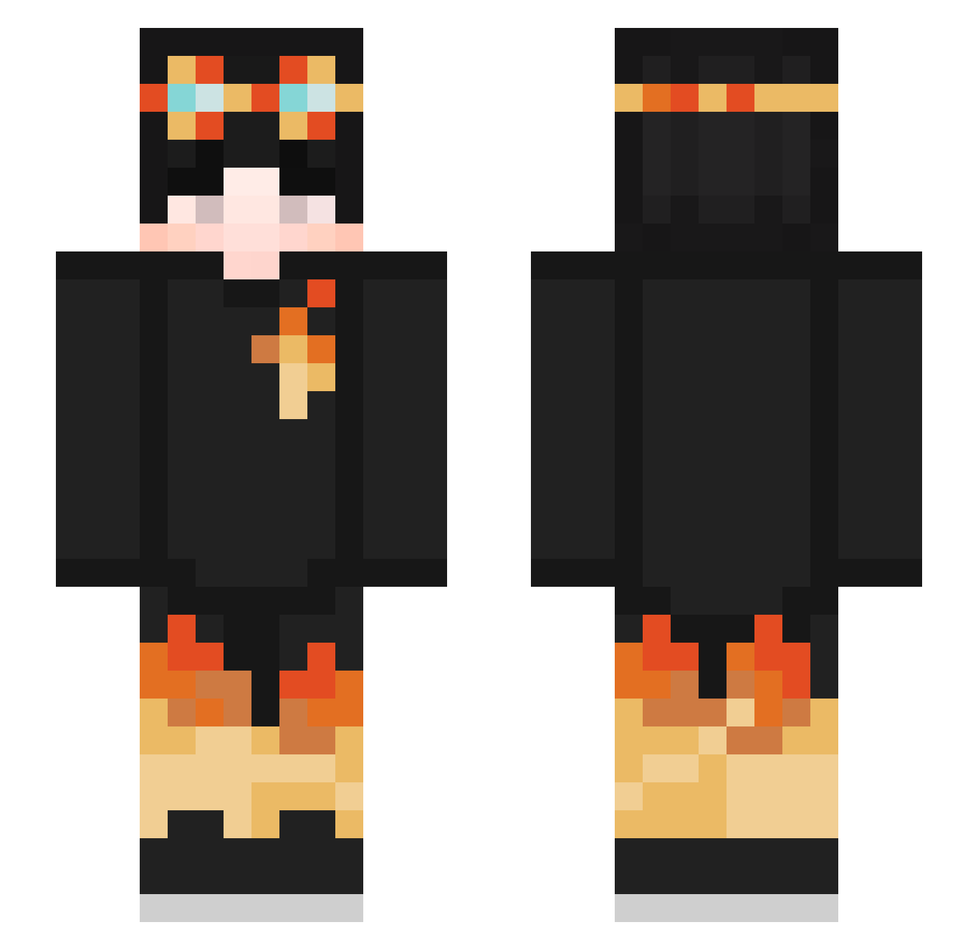 leorecife Minecraft skin, front and back view