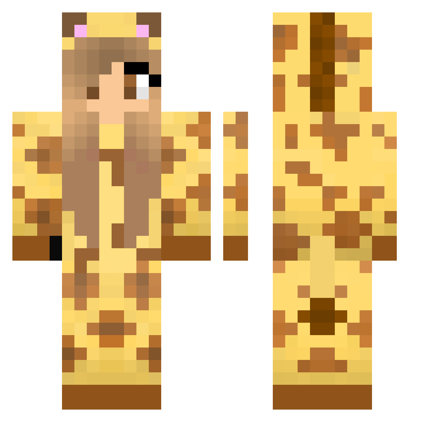Cherlock_Homess Minecraft skin, front and back view