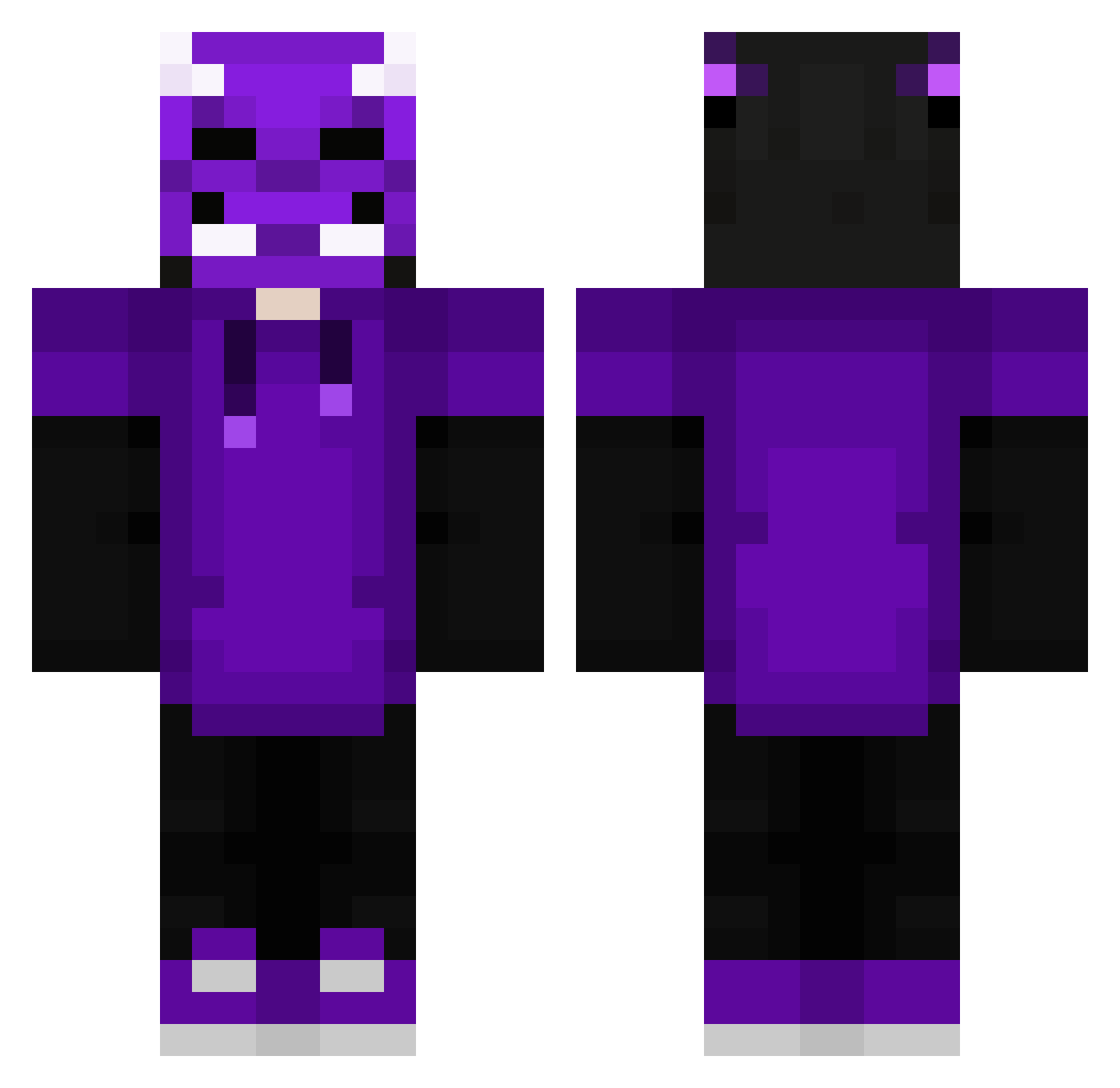 Tahsin57 Minecraft skin, front and back view