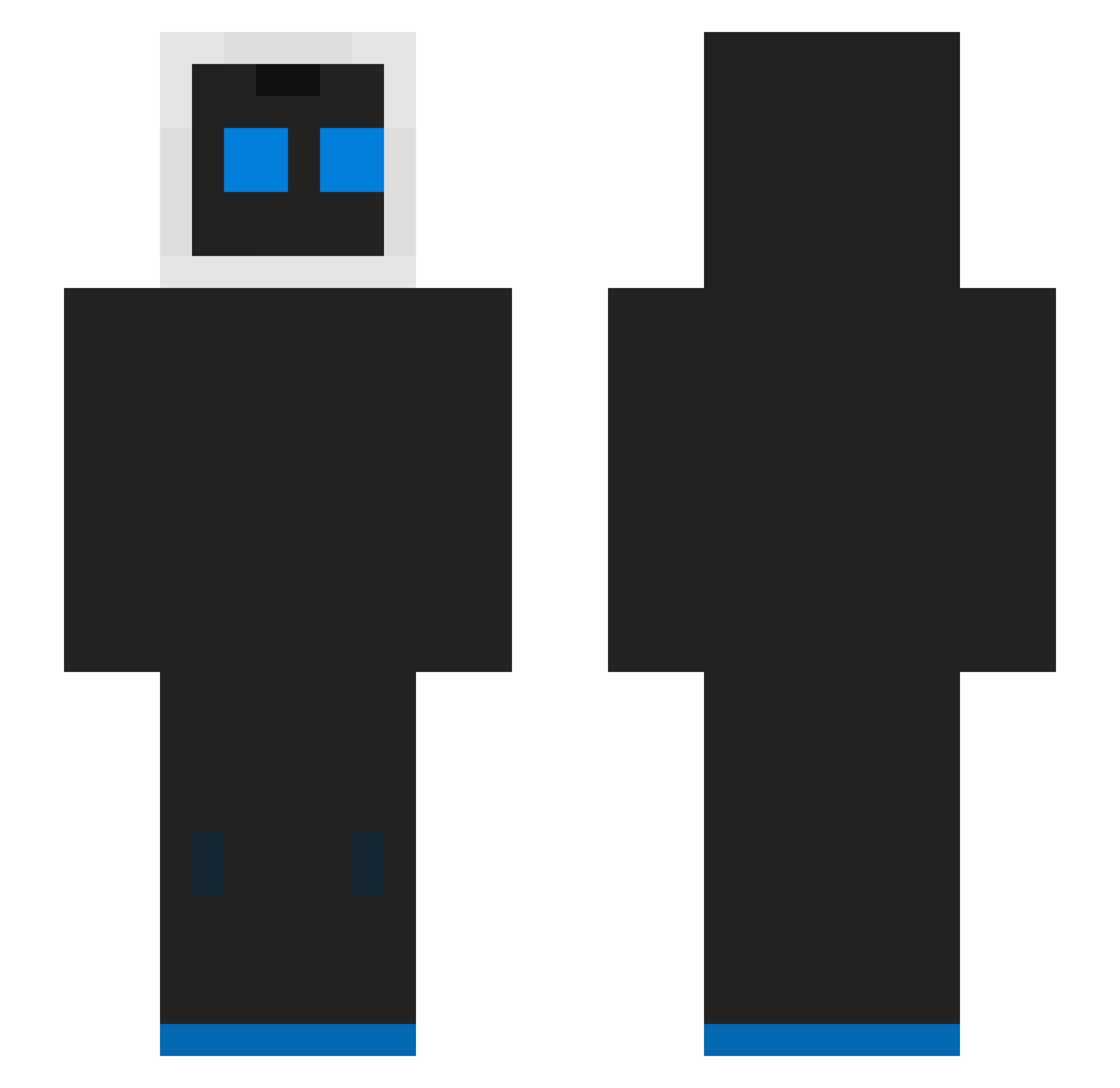 Xsuneksu_671 Minecraft skin, front and back view