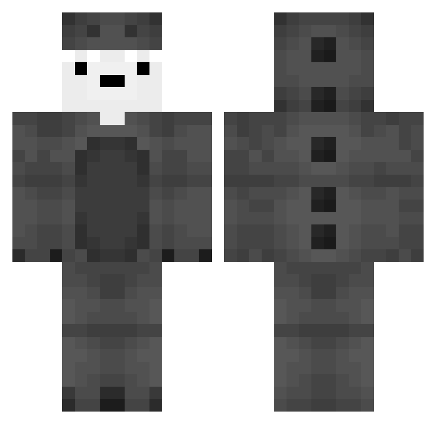 kevn5 Minecraft skin, front and back view