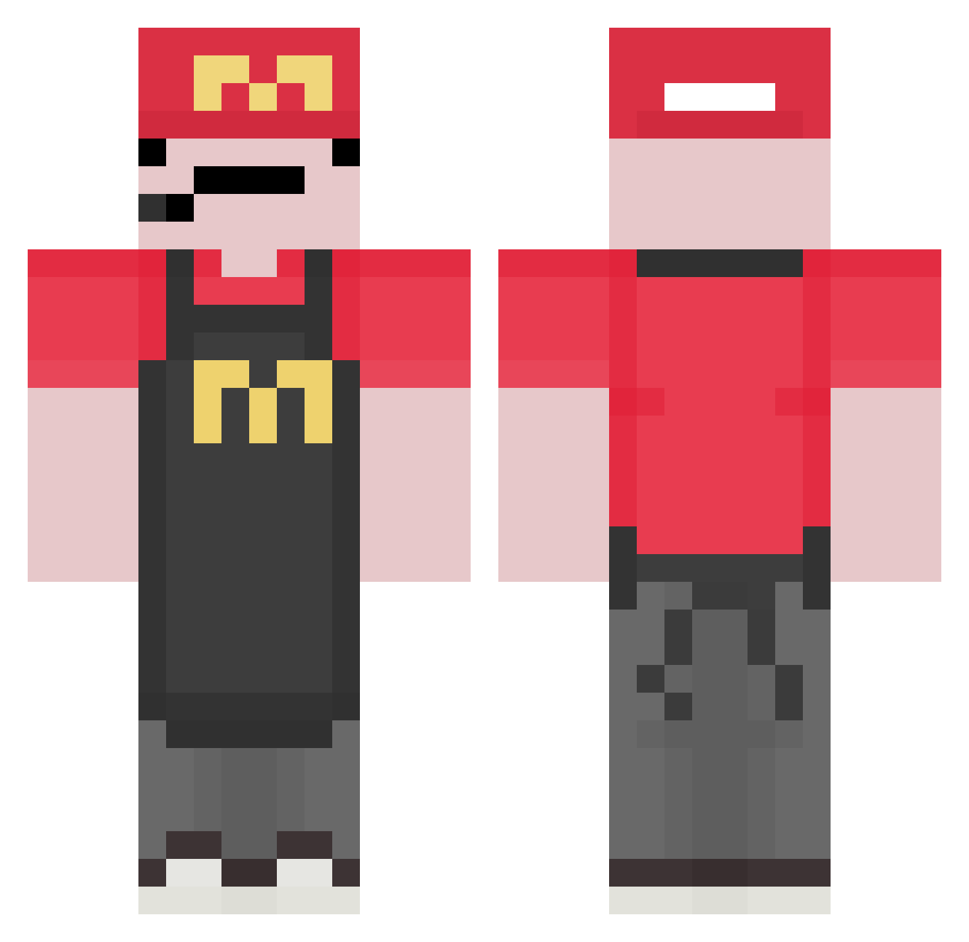 Eddy32_ Minecraft skin, front and back view