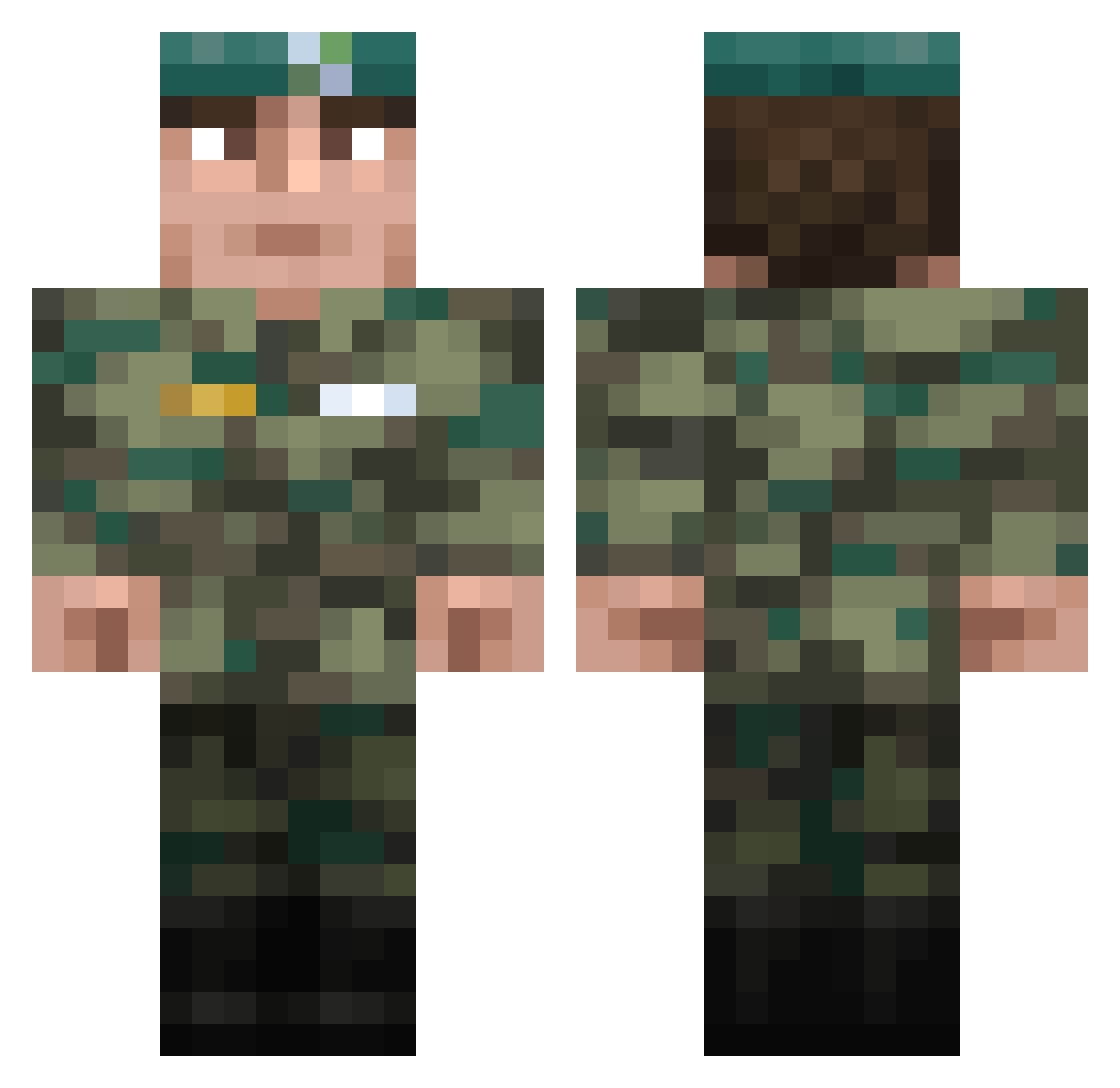 lIllllllllIlllll Minecraft skin, front and back view