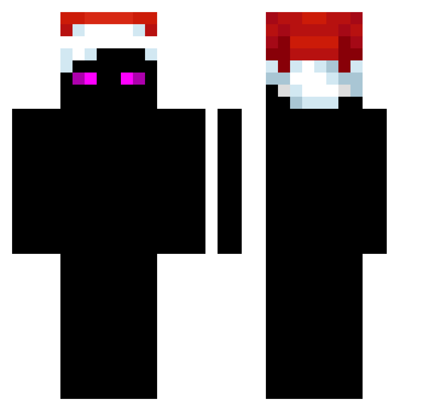 Sz3fitek Minecraft skin, front and back view