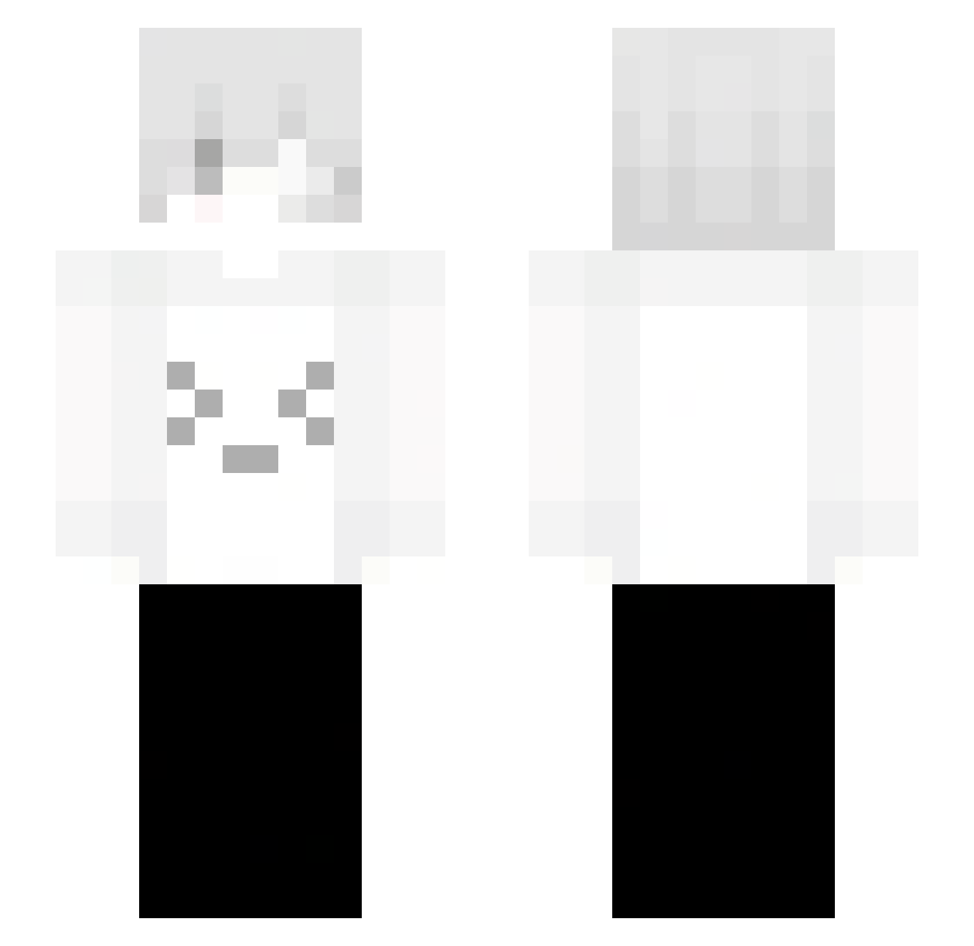 mptee Minecraft skin, front and back view