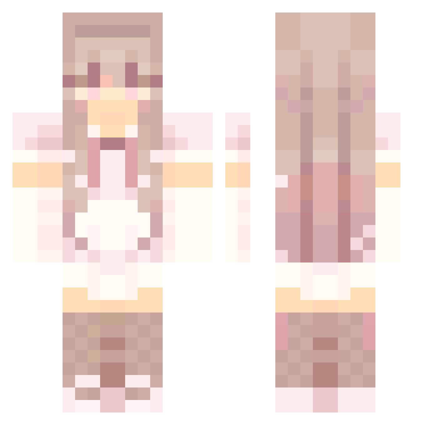 Meow92354 Minecraft skin, front and back view