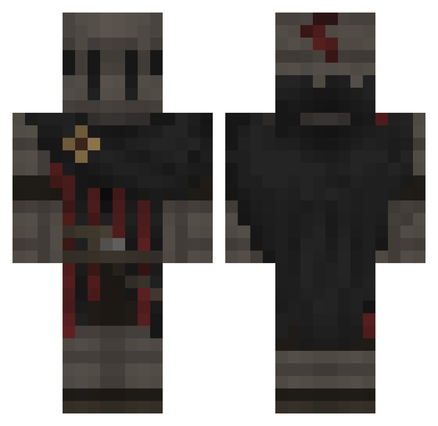 Shroupy_ Minecraft skin, front and back view