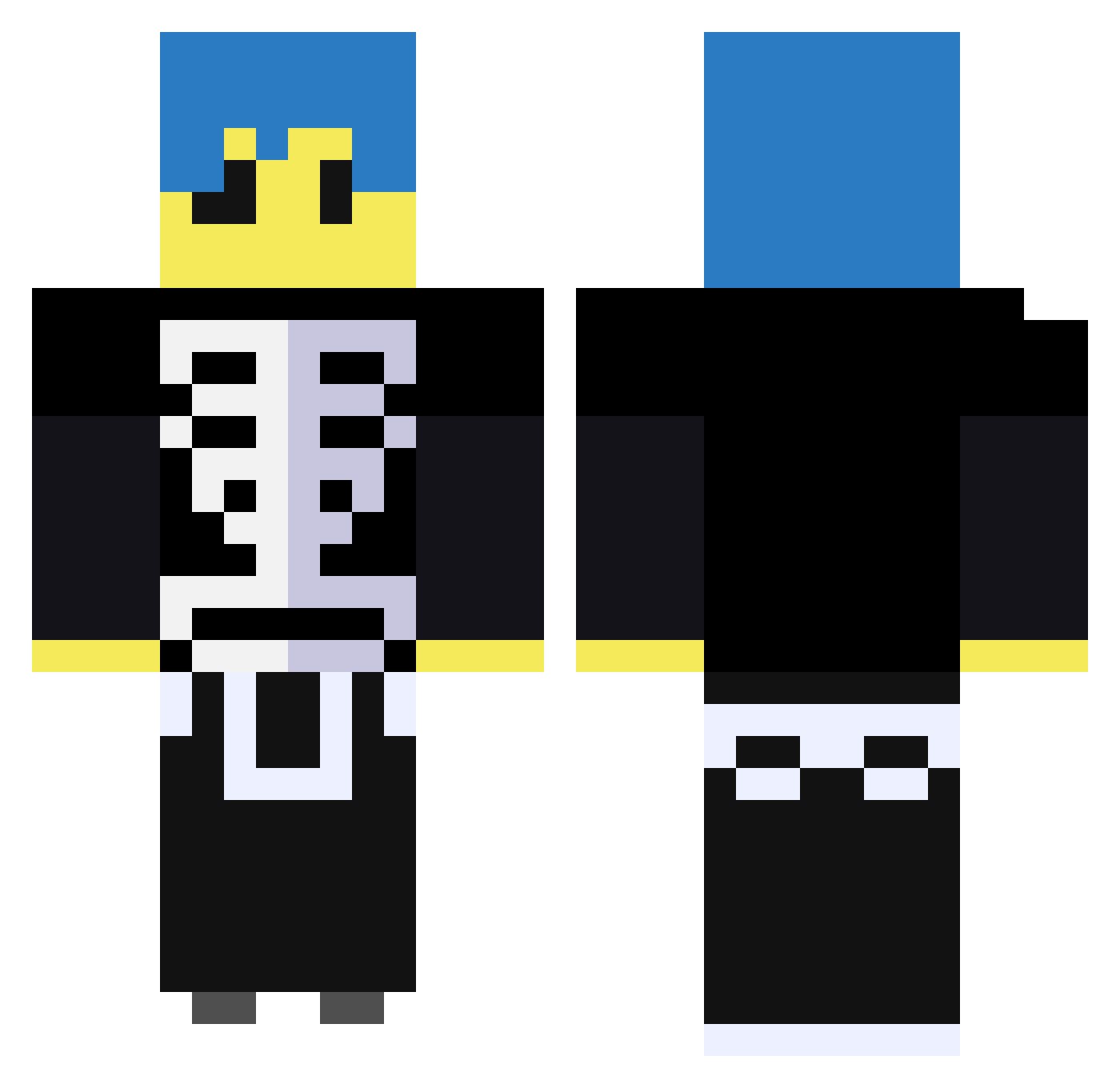 Mabovery_ Minecraft skin, front and back view