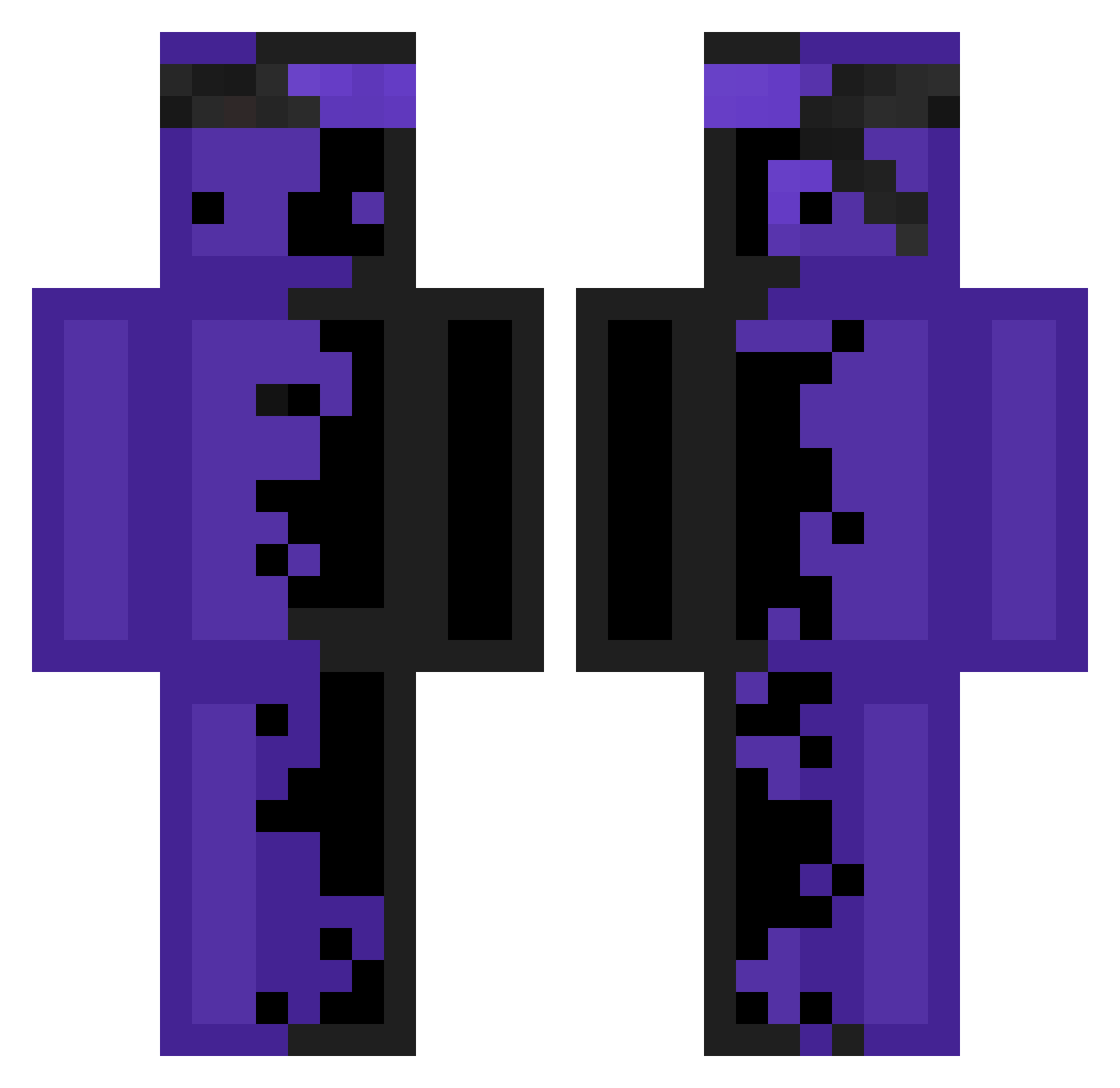 maxmonak Minecraft skin, front and back view