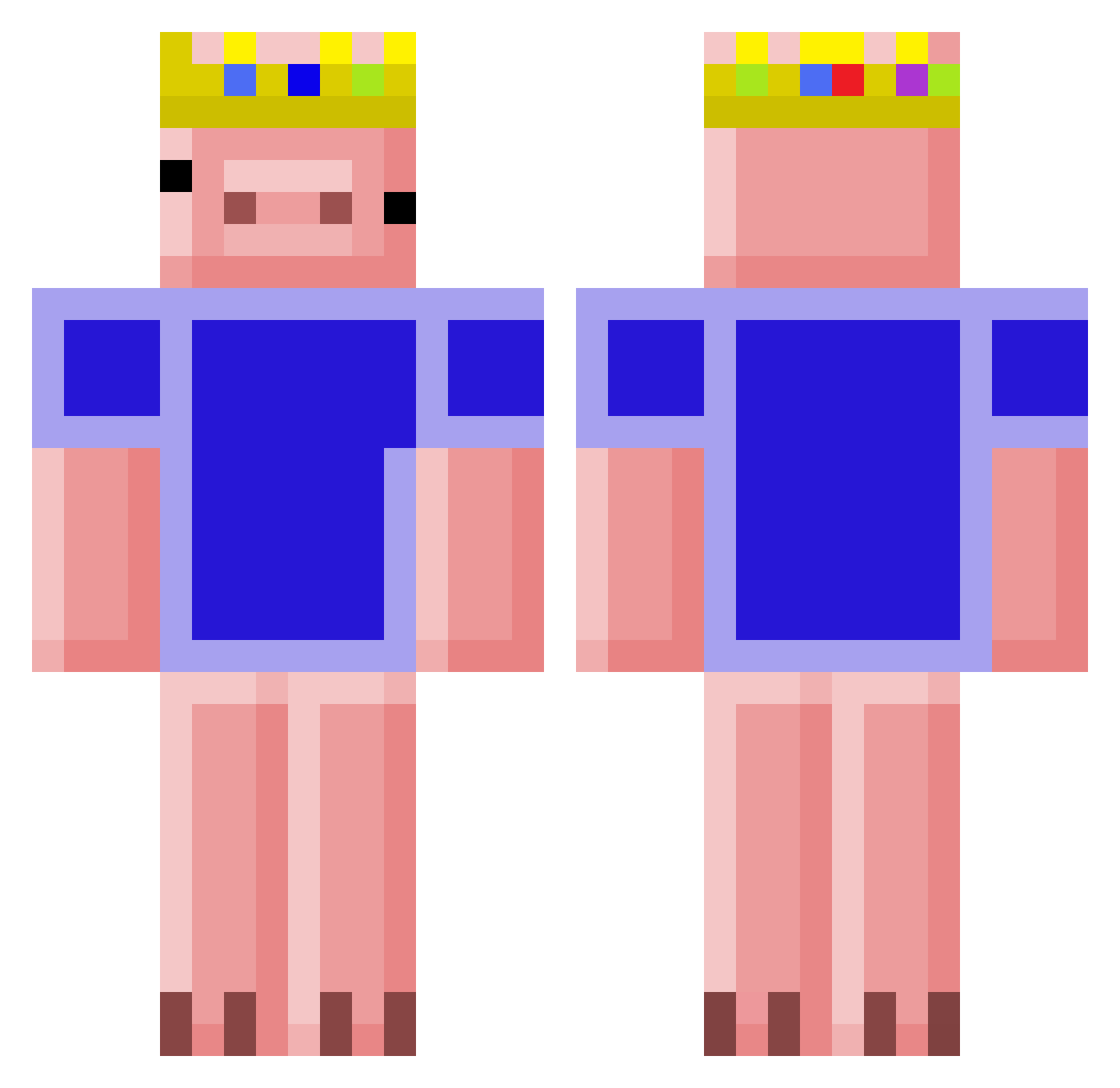 techn_bro Minecraft skin, front and back view