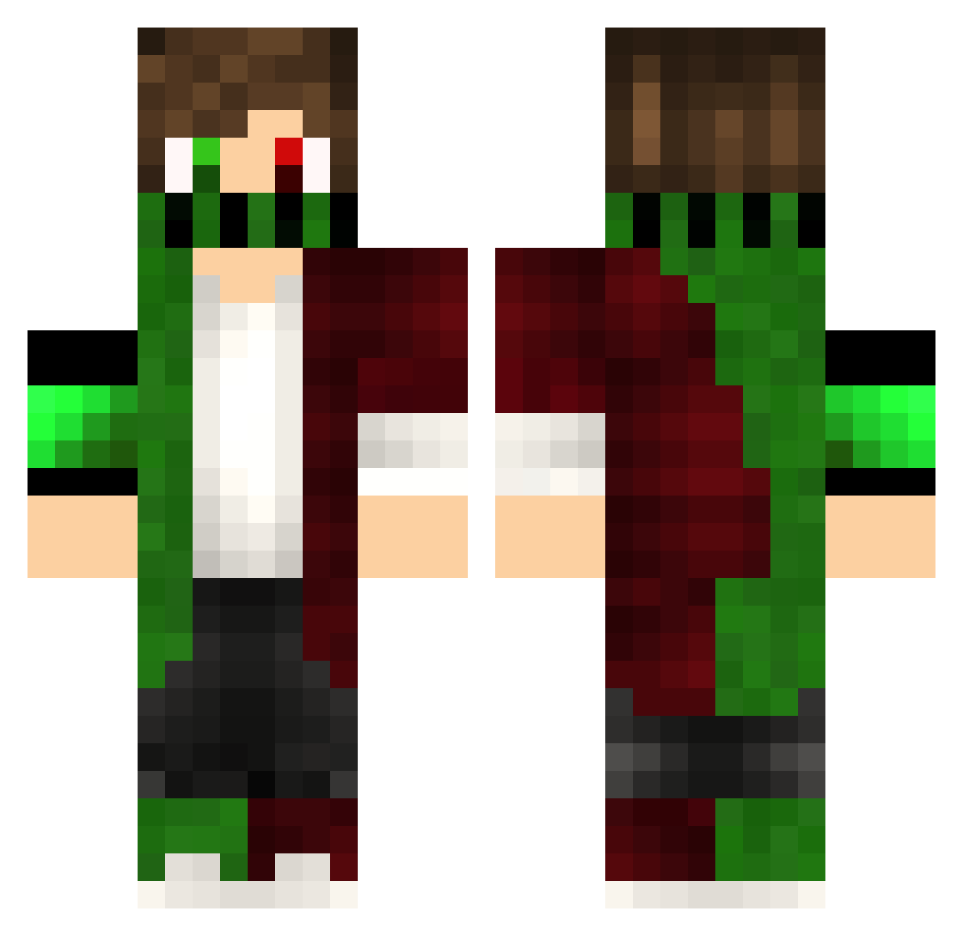 Tim_play1 Minecraft skin, front and back view