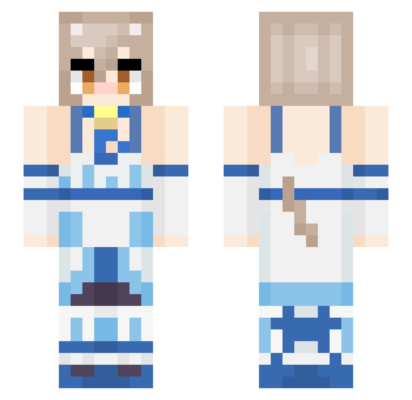 Solid_gasper Minecraft skin, front and back view
