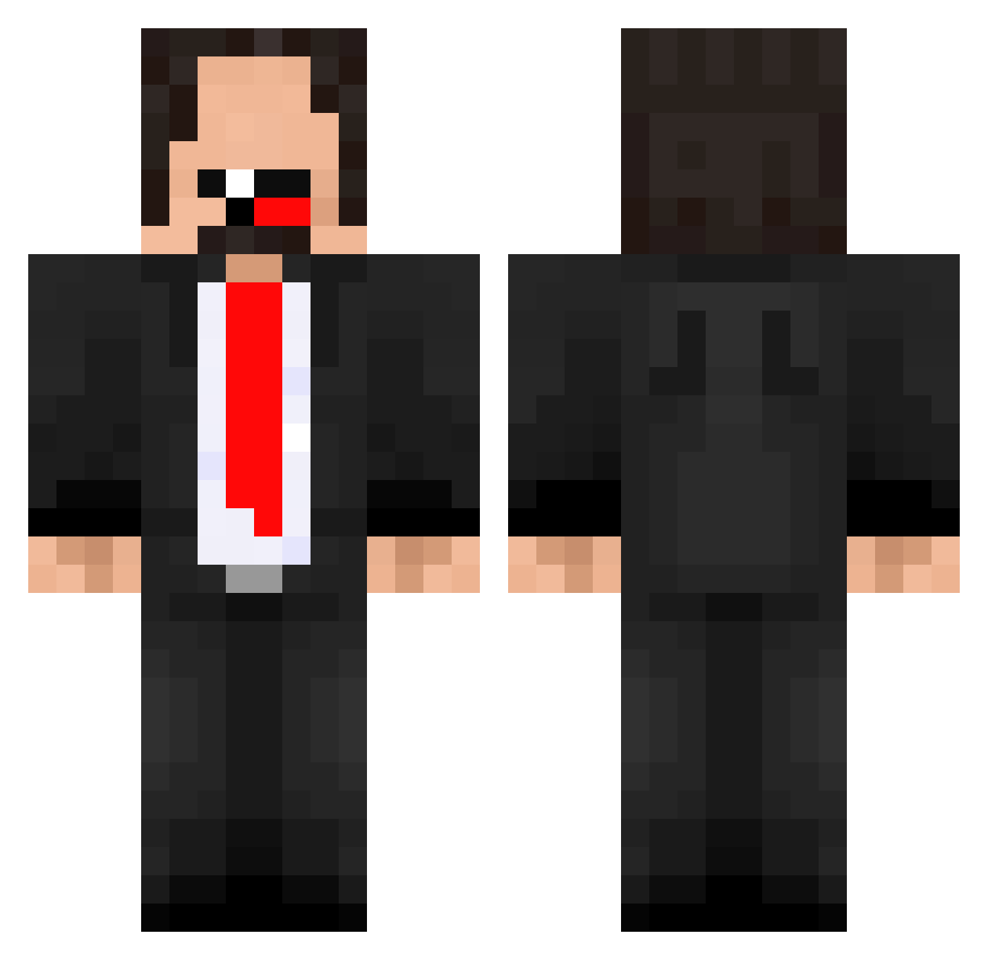 piskot68 Minecraft skin, front and back view