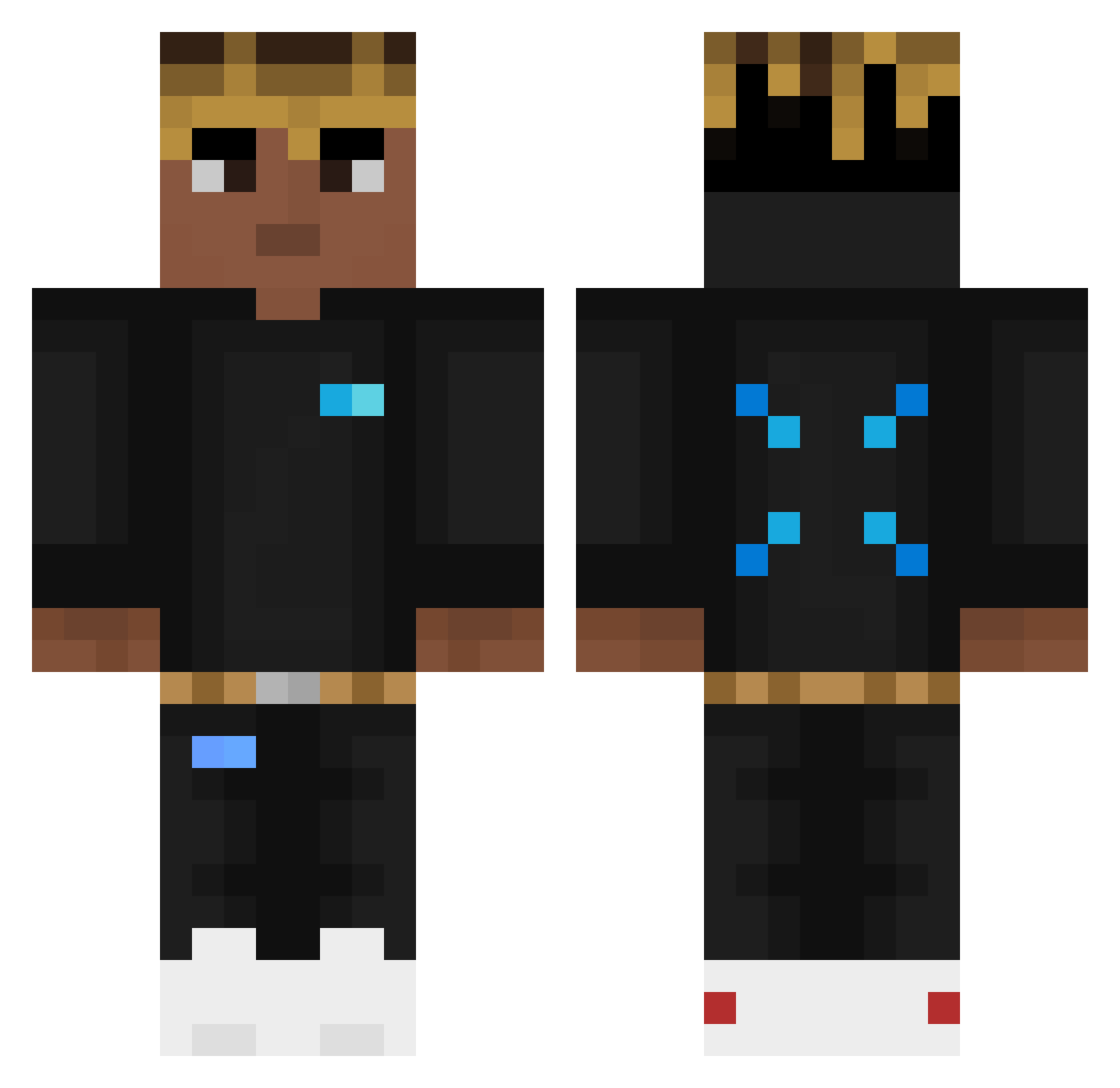 IRising Minecraft skin, front and back view