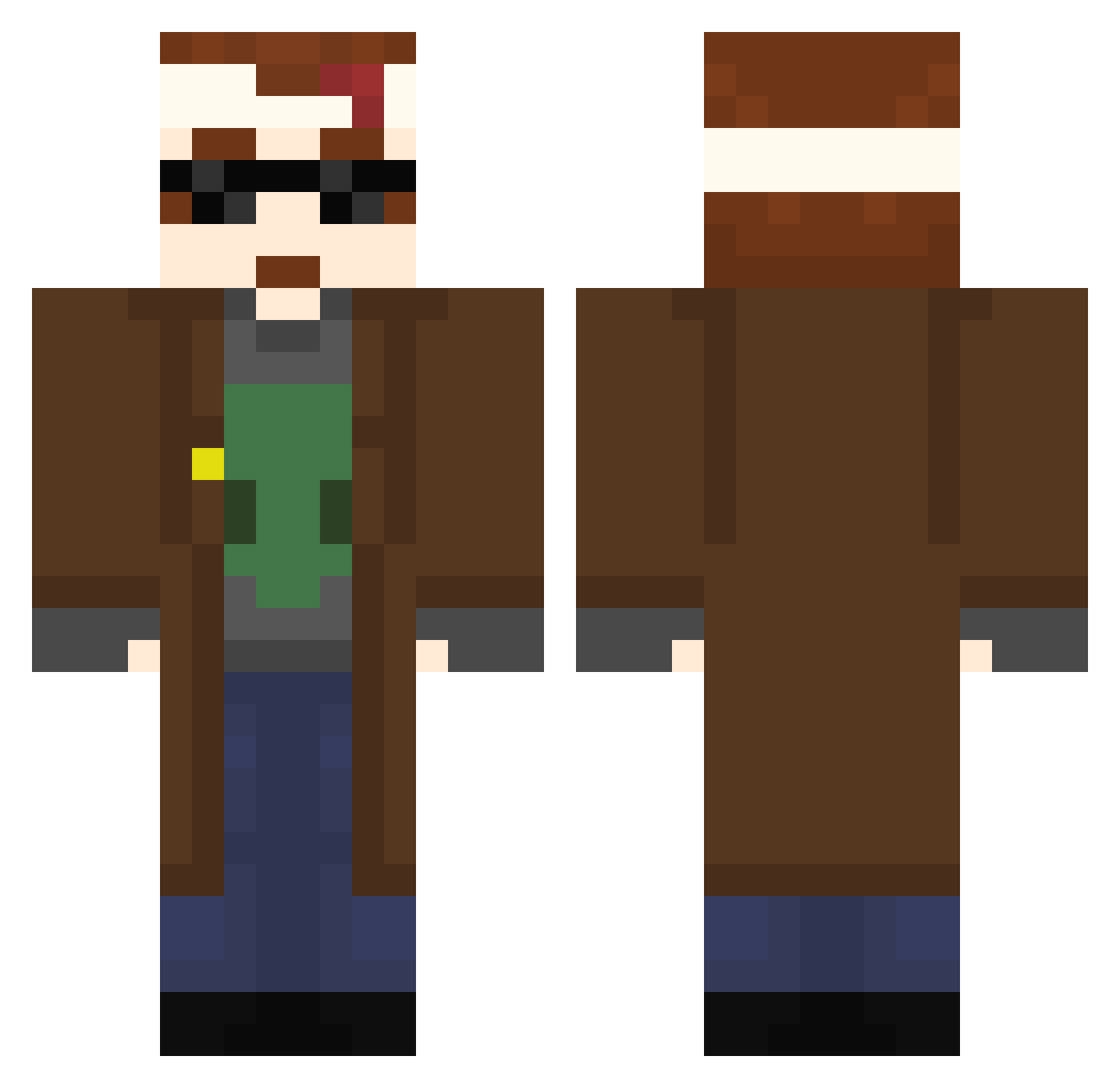 galaxycat33 Minecraft skin, front and back view