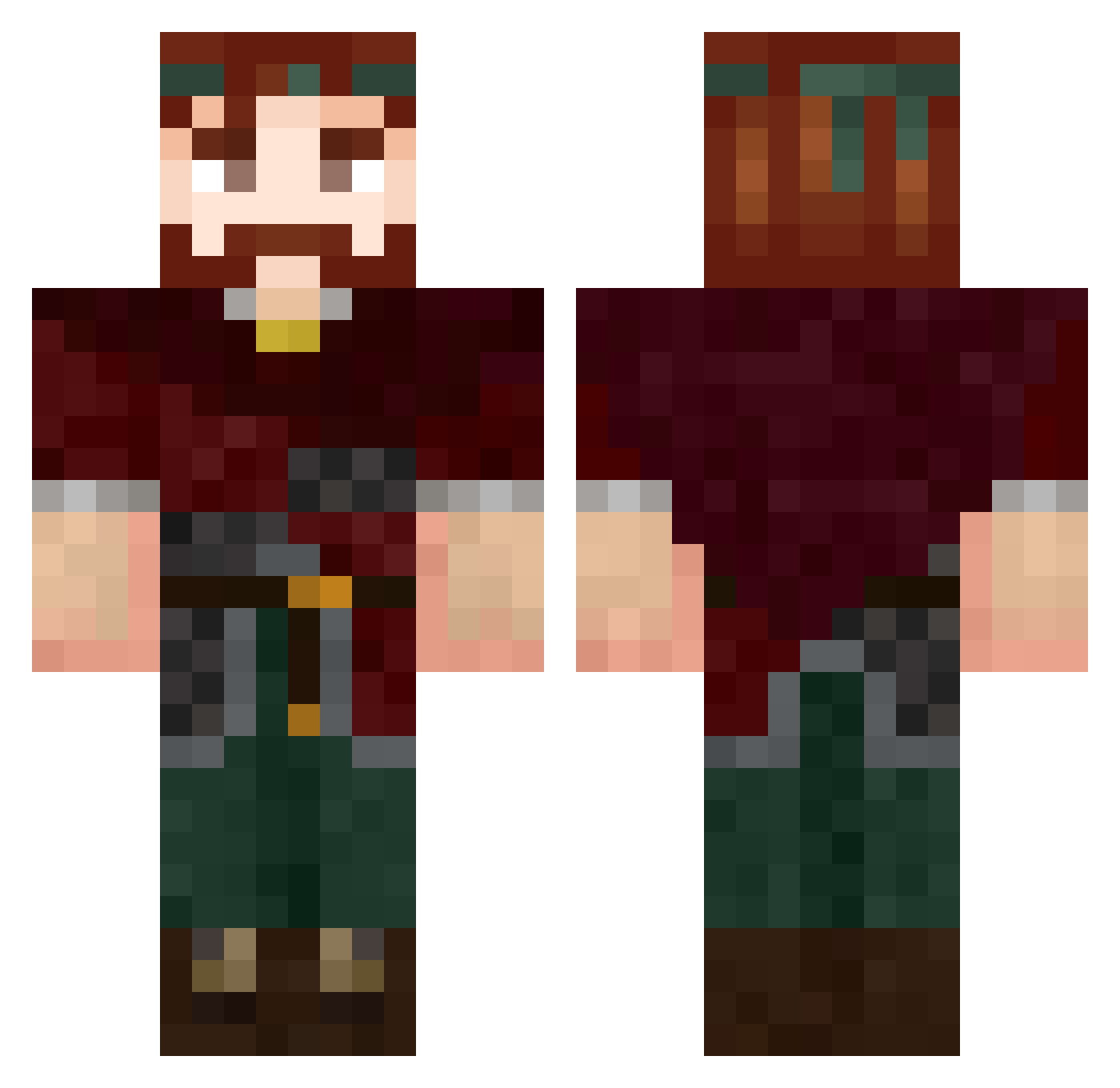 Torphin_von_Riva Minecraft skin, front and back view