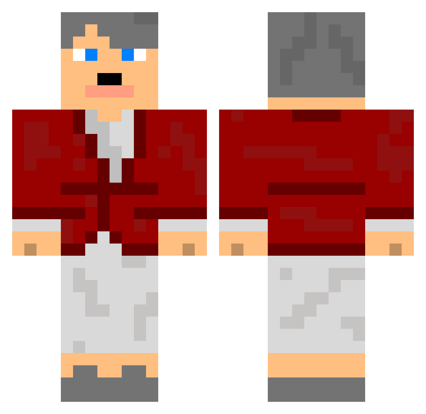 Swaggerb0y1223 Minecraft skin, front and back view