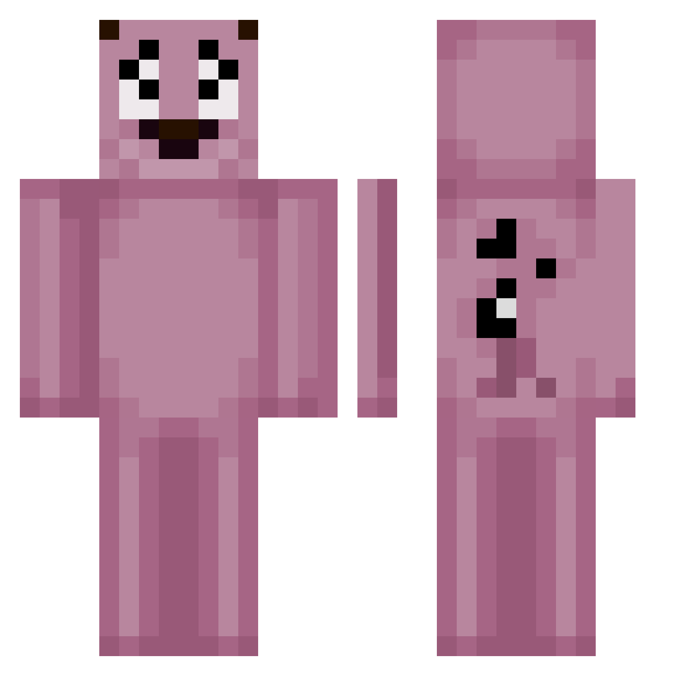 DDOSiK222 Minecraft skin, front and back view