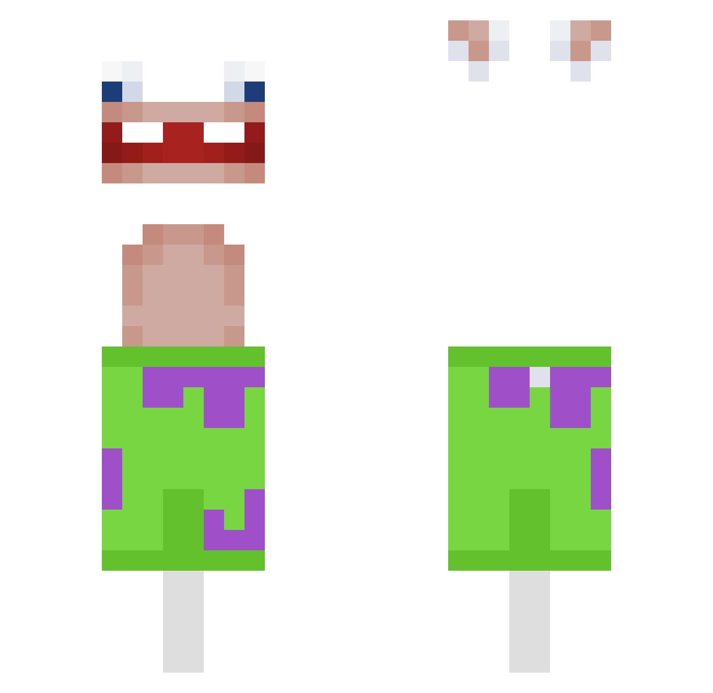 Armax45_Emp Minecraft skin, front and back view