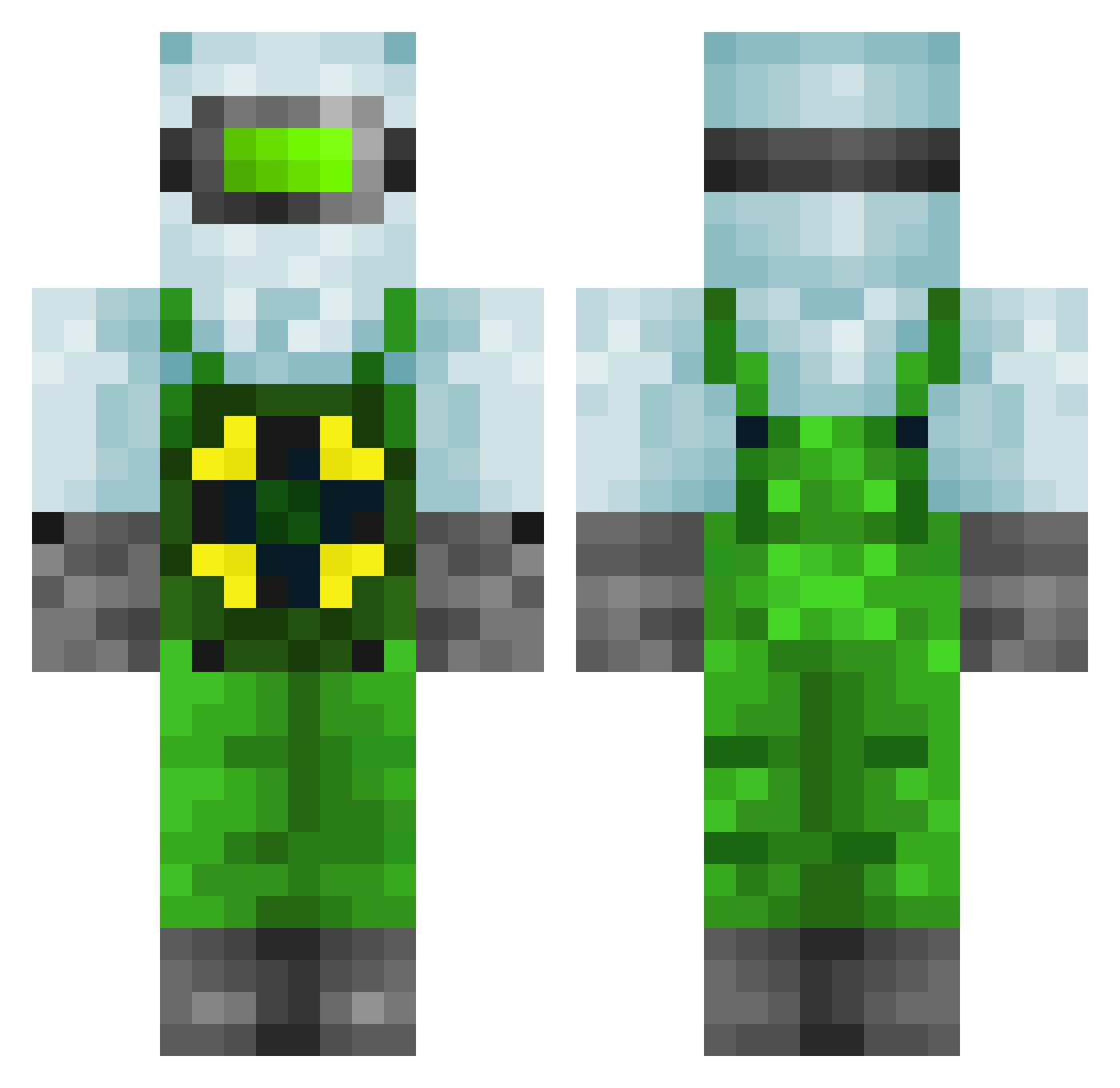 Boscoe2002 Minecraft skin, front and back view