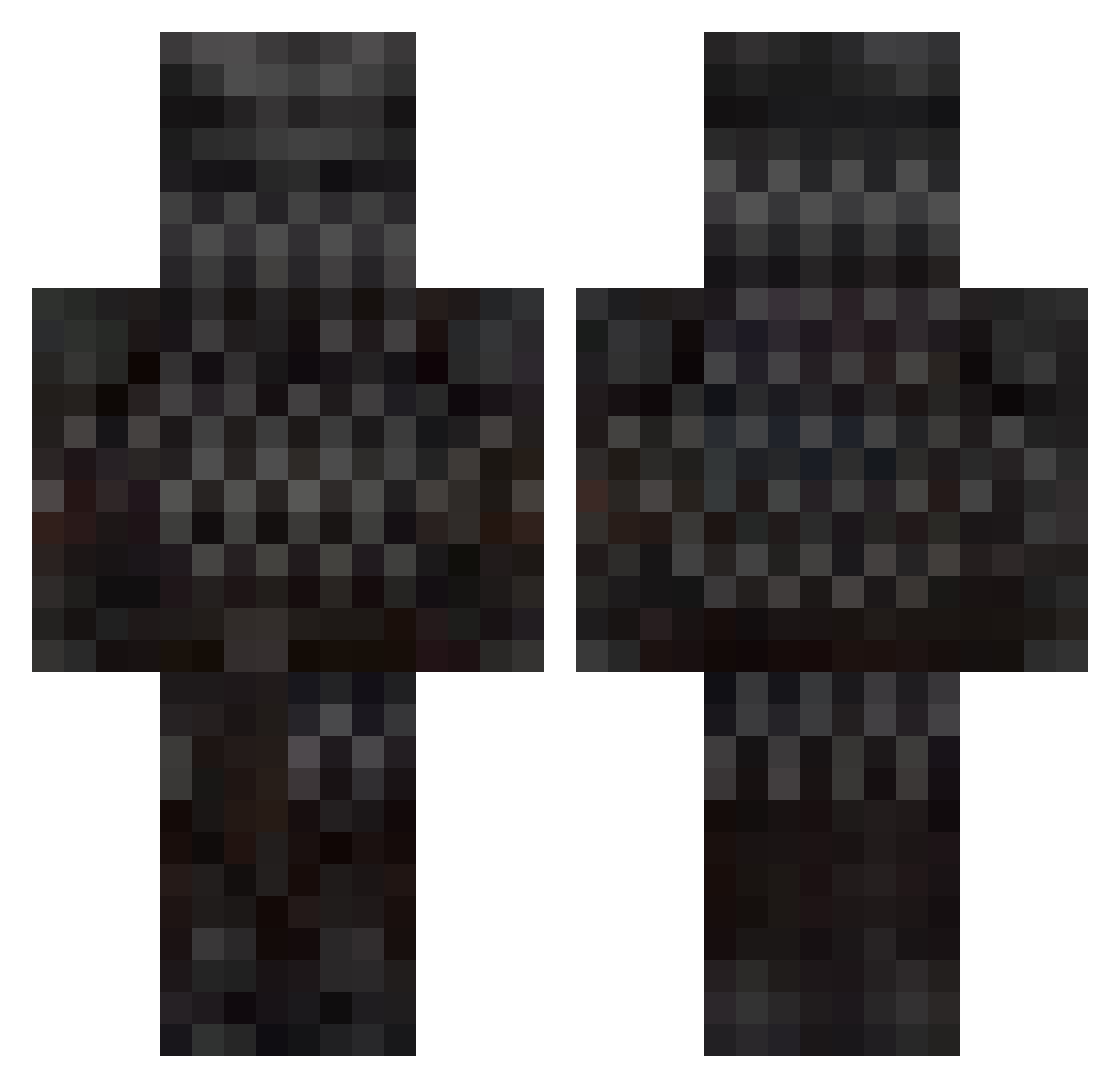 ltemdmx Minecraft skin, front and back view