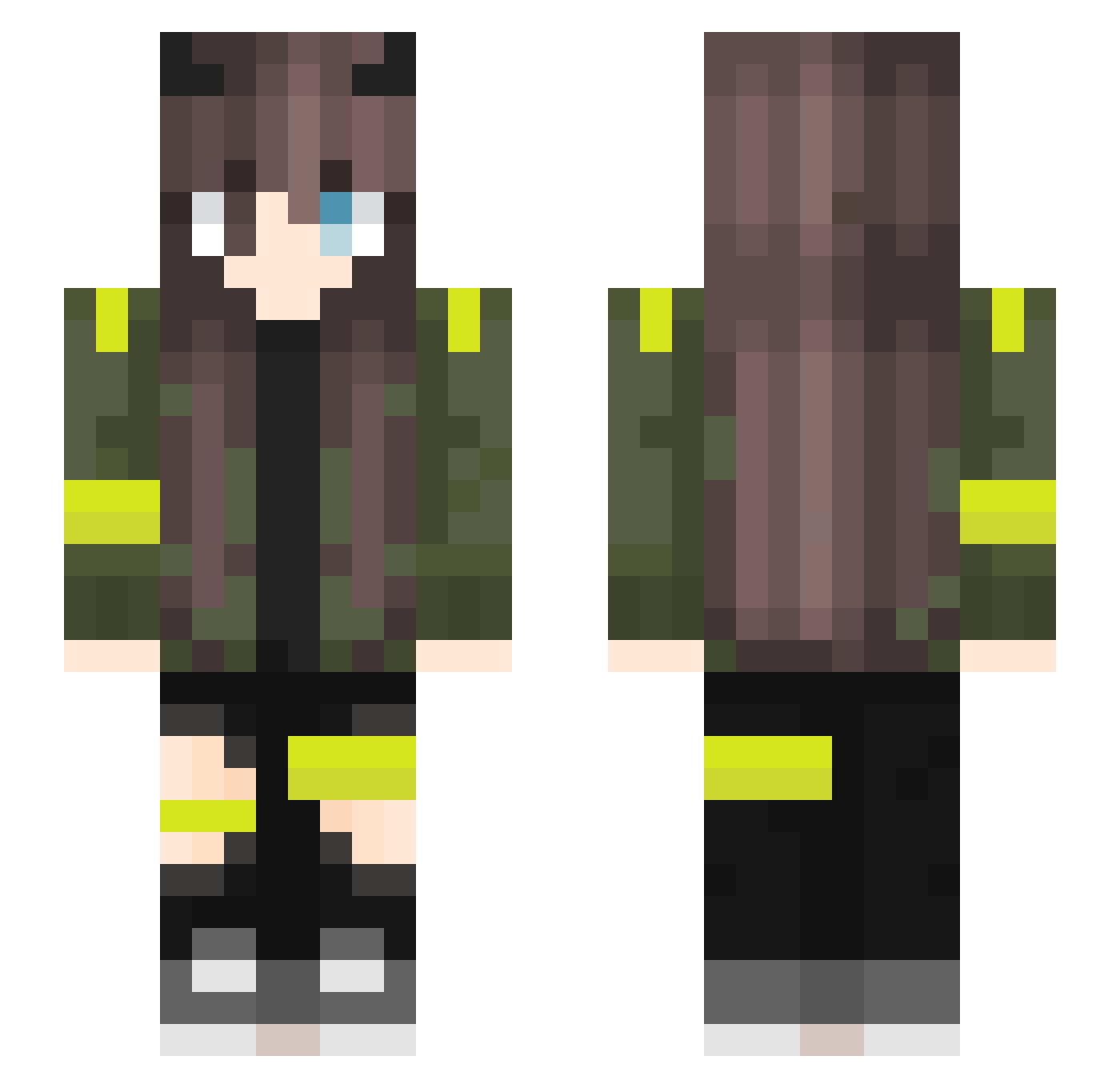 JoshuaxdDuhde Minecraft skin, front and back view
