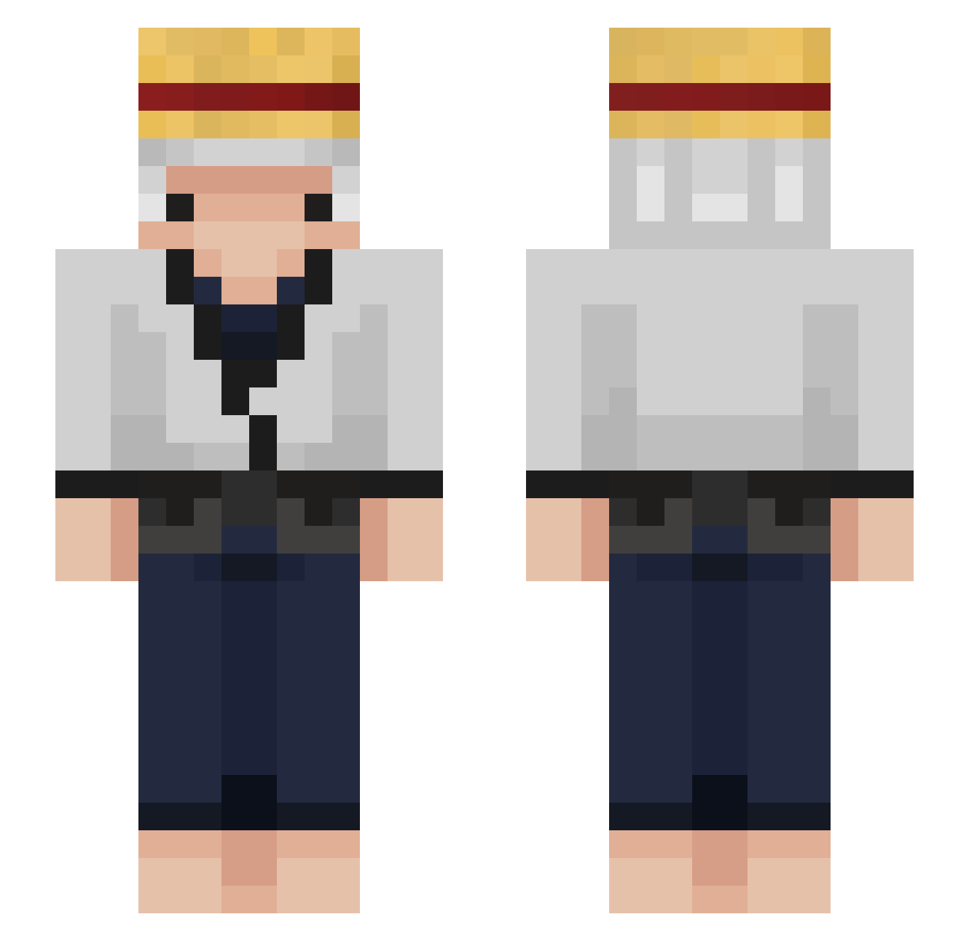japnez Minecraft skin, front and back view