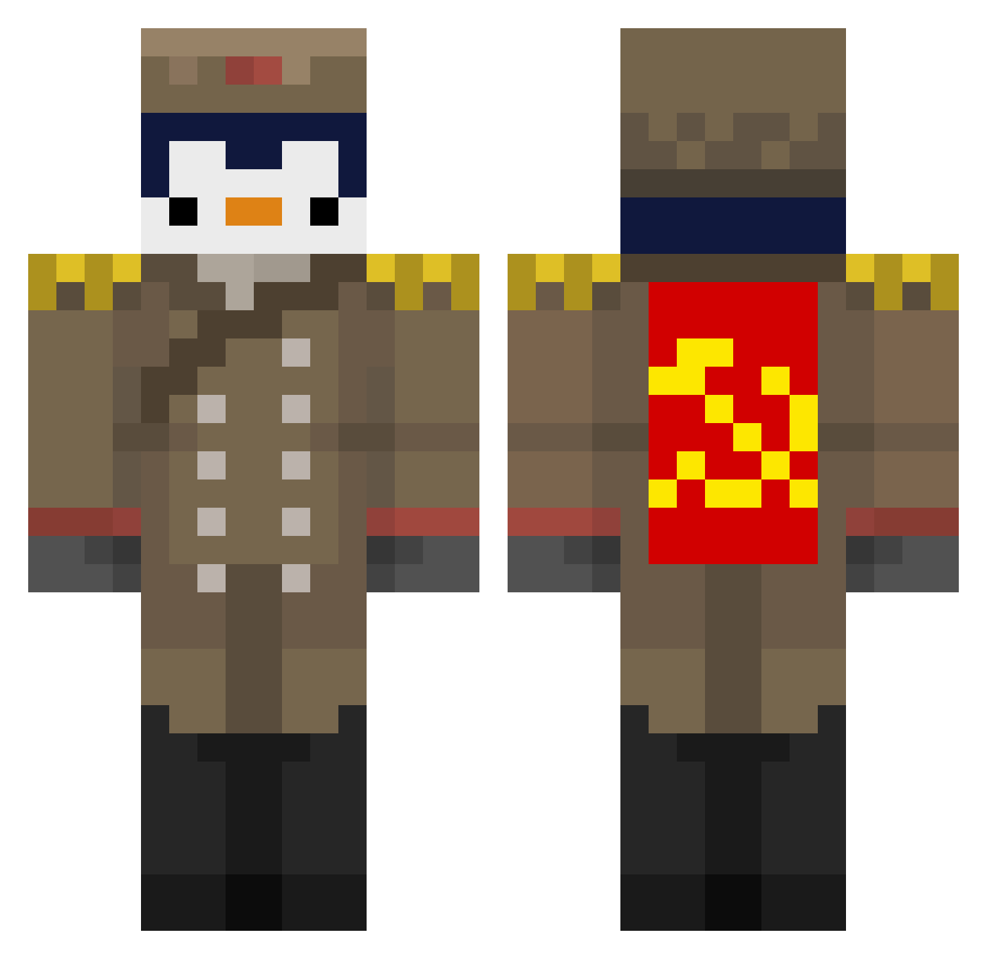 jooni3009 Minecraft skin, front and back view