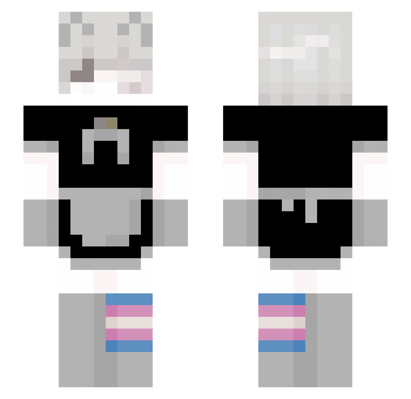 szatan626 Minecraft skin, front and back view