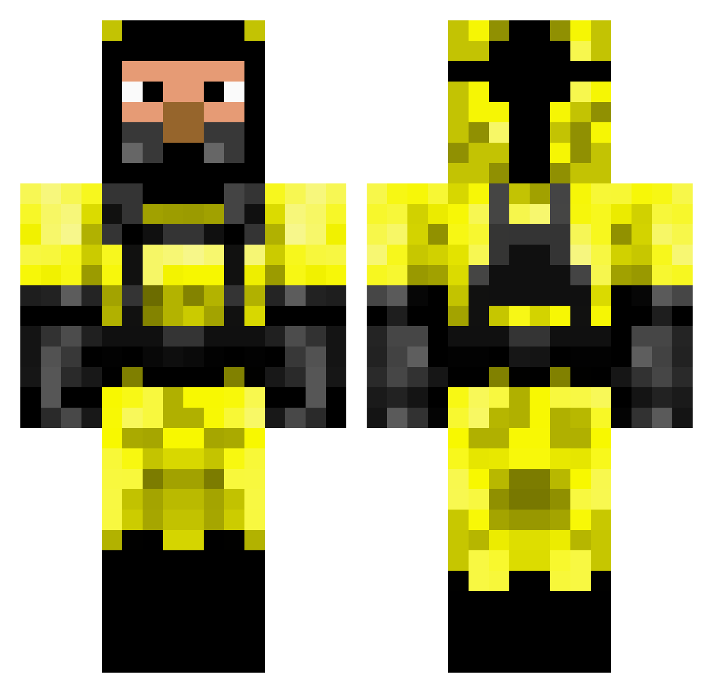 Leon_svjz Minecraft skin, front and back view