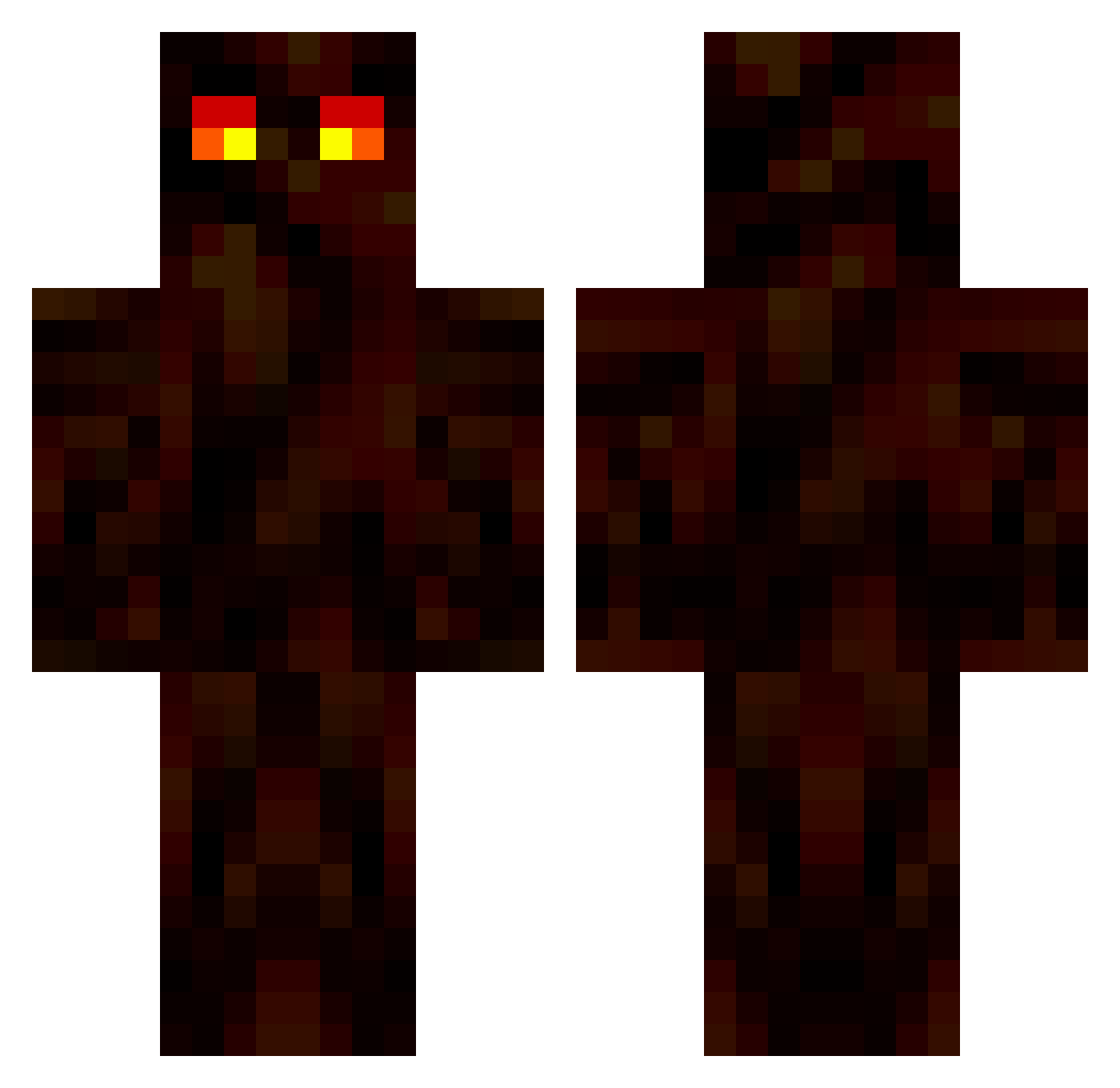 Gestapo Minecraft skin, front and back view
