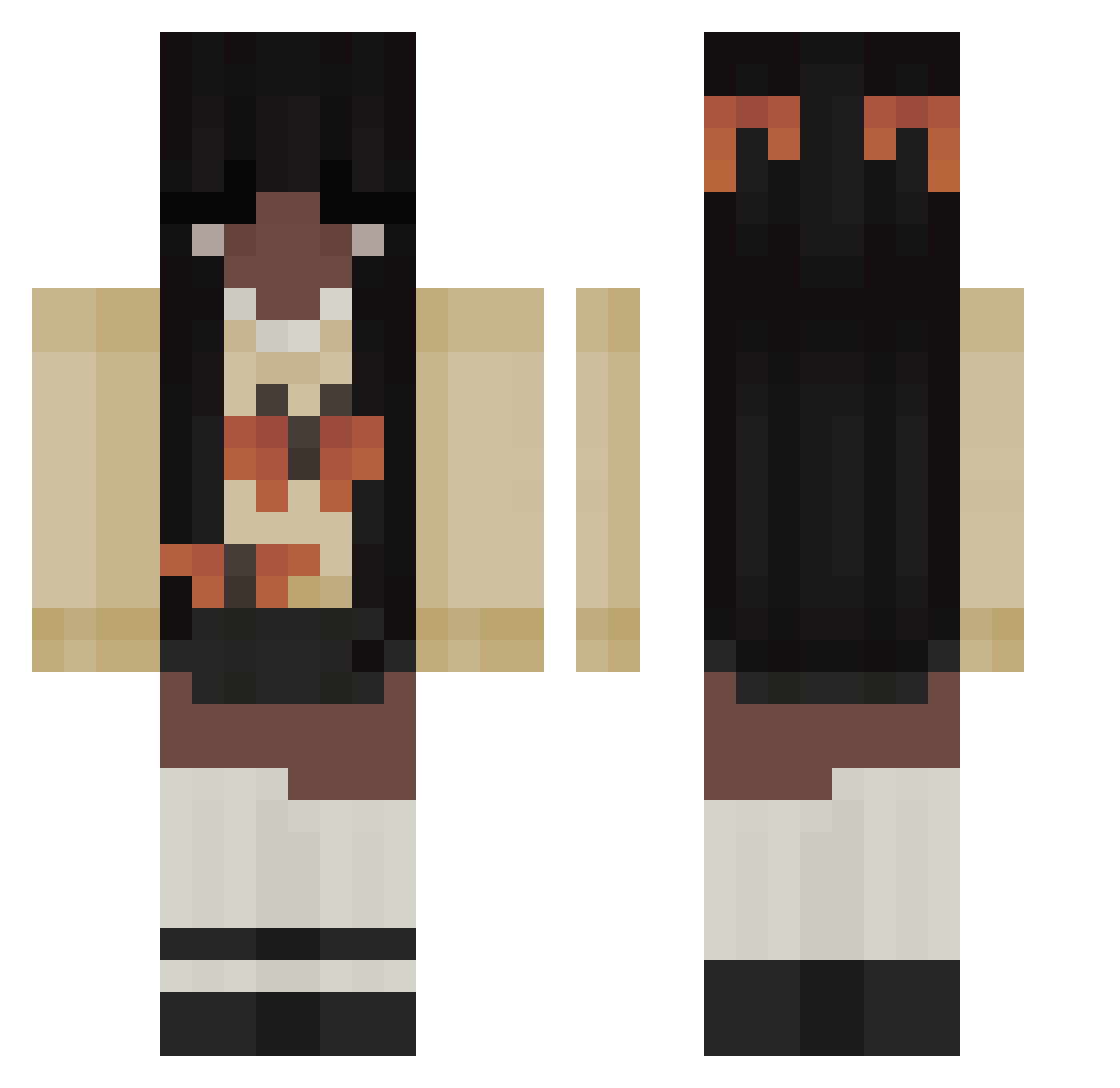 Seokiesocks_ Minecraft skin, front and back view