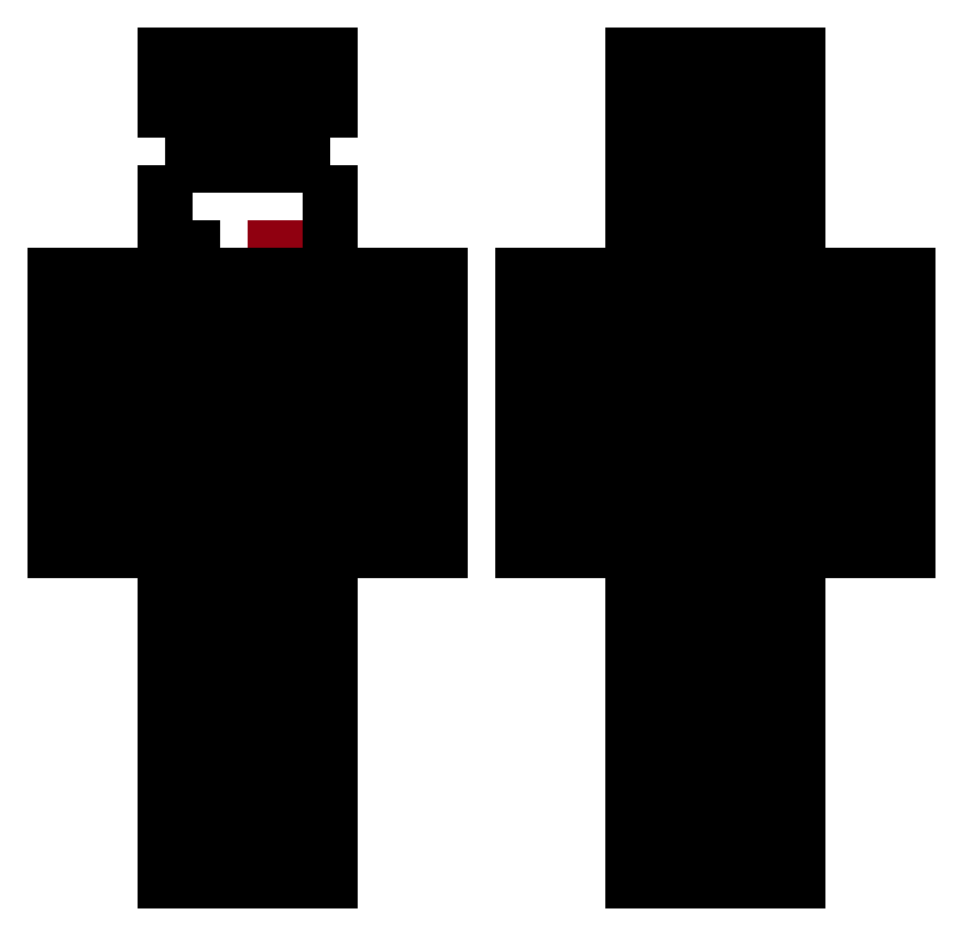 lIlllllIllIlIIIl Minecraft skin, front and back view
