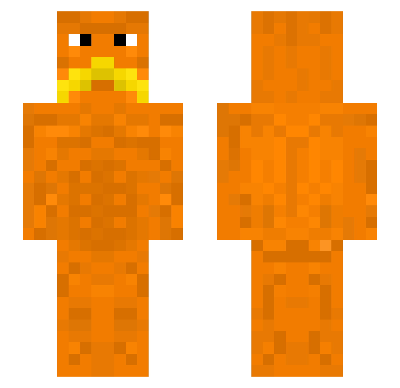 CatVB123 Minecraft skin, front and back view