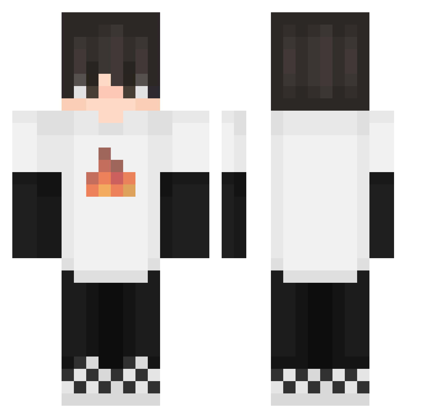 MeddingLoon231 Minecraft skin, front and back view