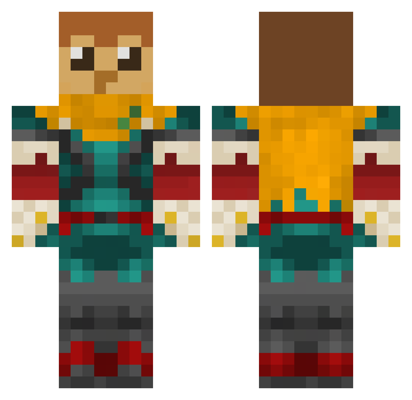 ilikegames51 Minecraft skin, front and back view