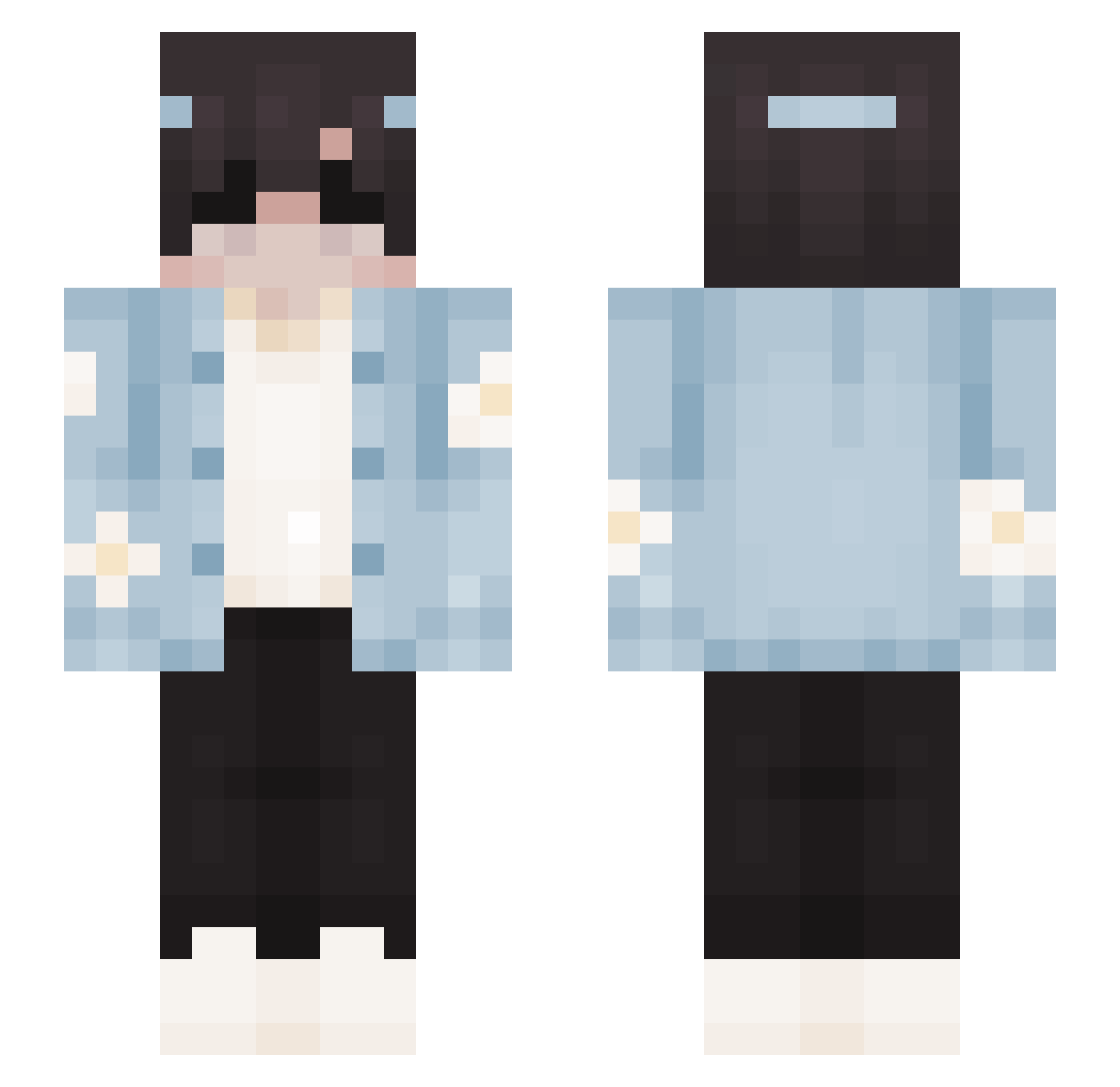 NDaK_Tempest Minecraft skin, front and back view