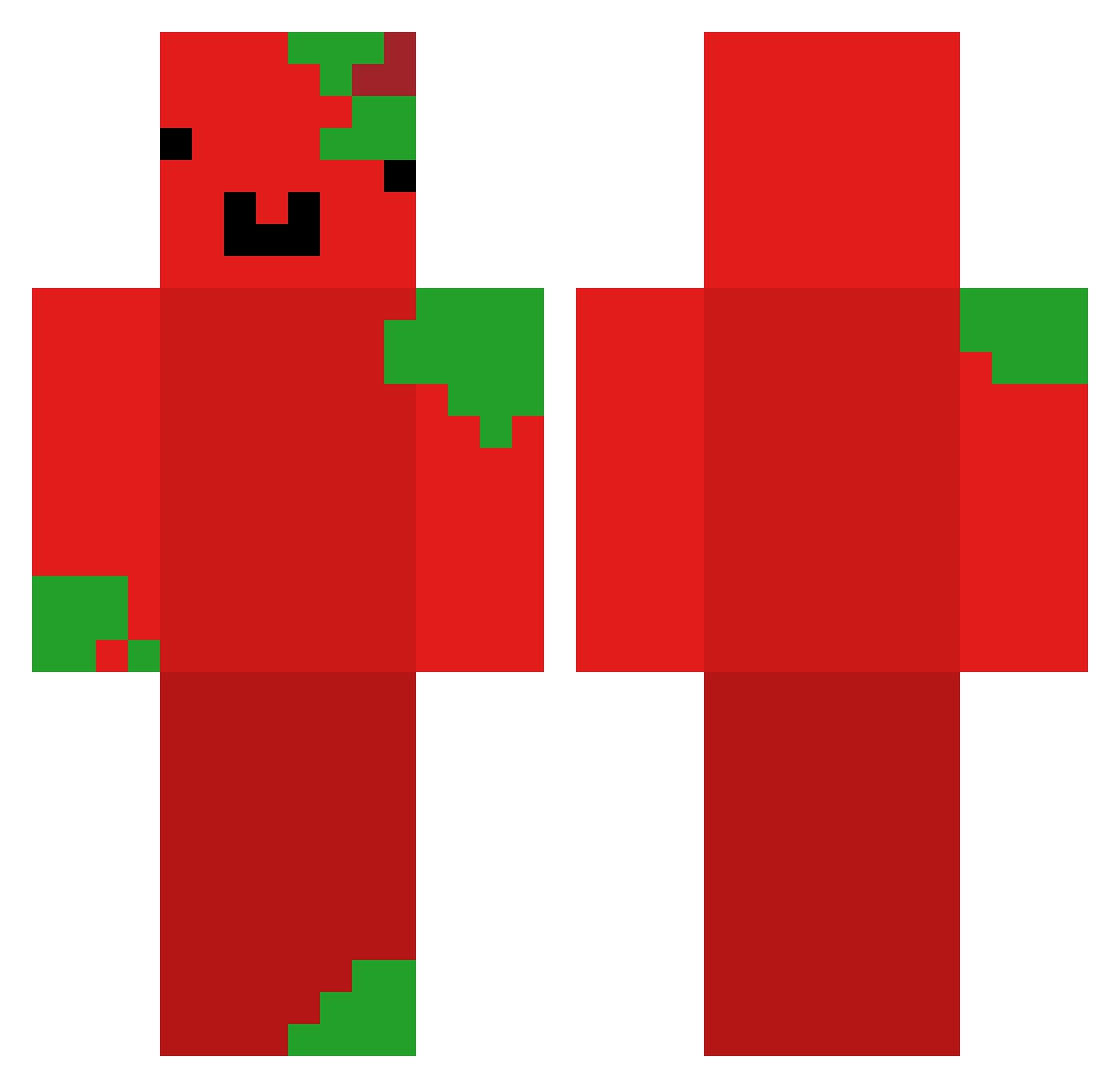 mjudycki Minecraft skin, front and back view
