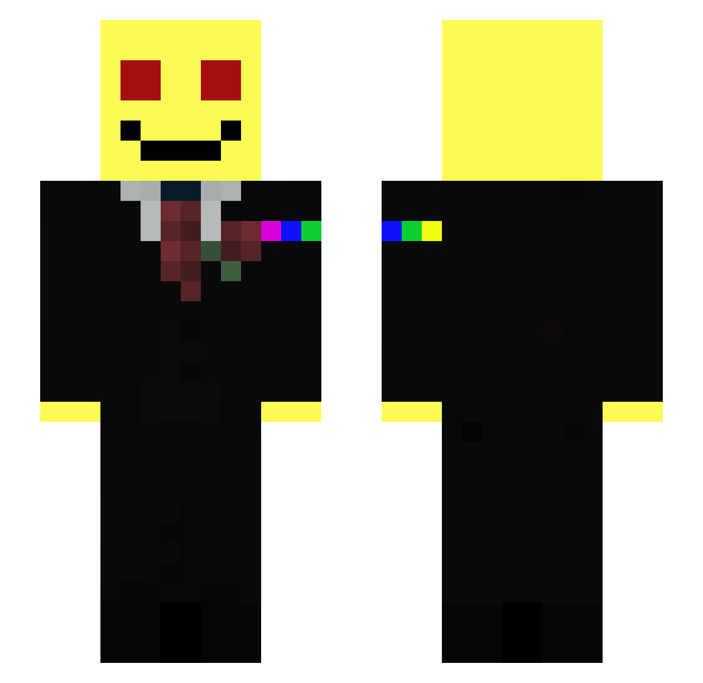 Syst_ Minecraft skin, front and back view